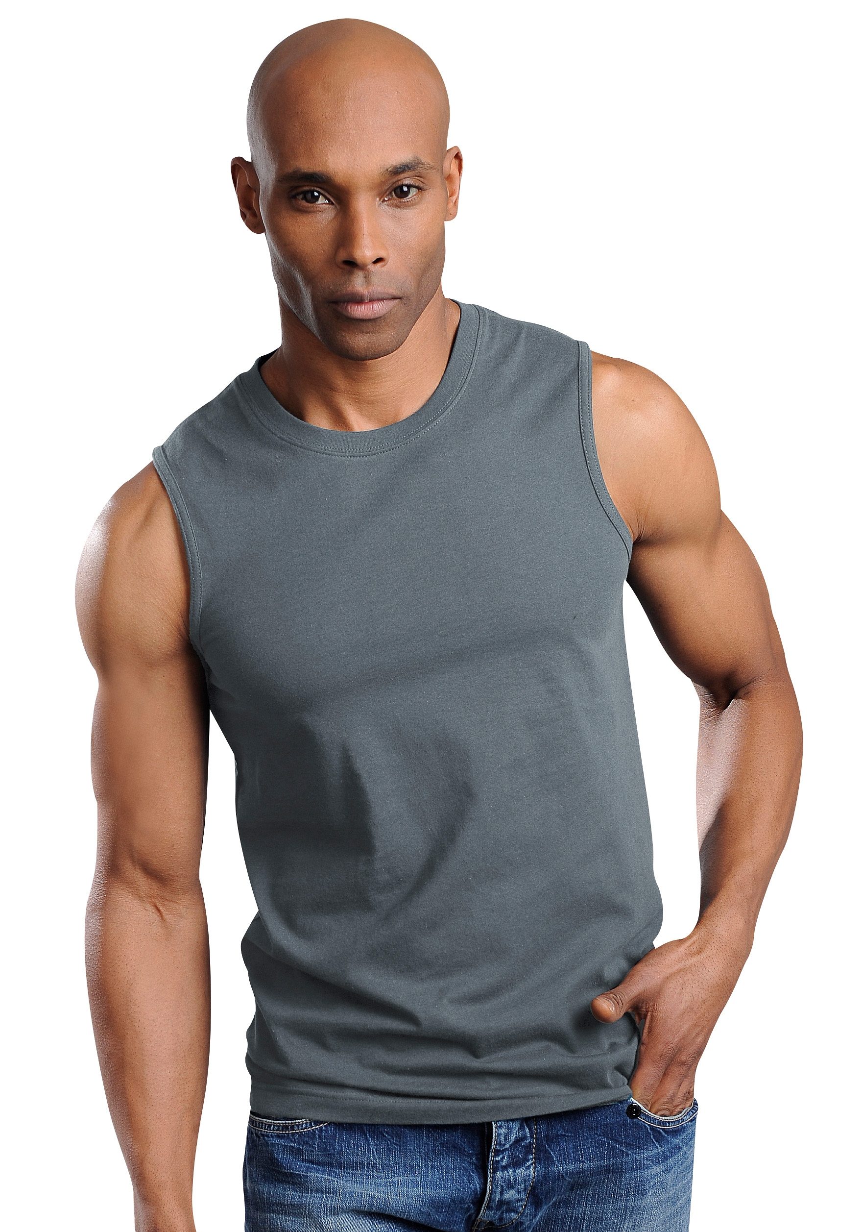 H.I.S Muscle-shirt met een ronde hals (set, 3-delig)