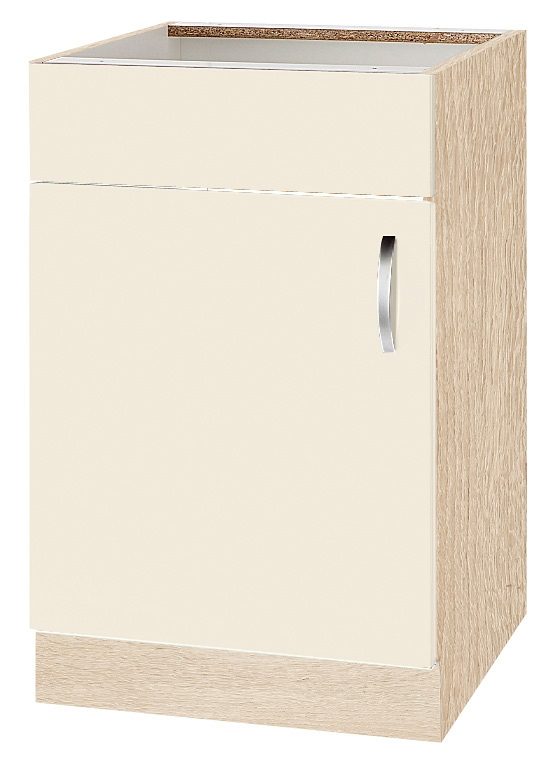 wiho Küchen Gootsteenkast Flexi Breedte 50 cm gootsteenkasten geel