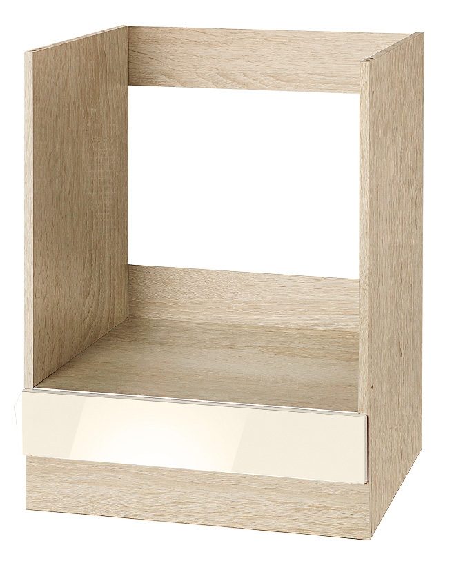 wiho Küchen Ombouwkast voor oven Flexi Hoogte 82 cm ombouwkasten geel