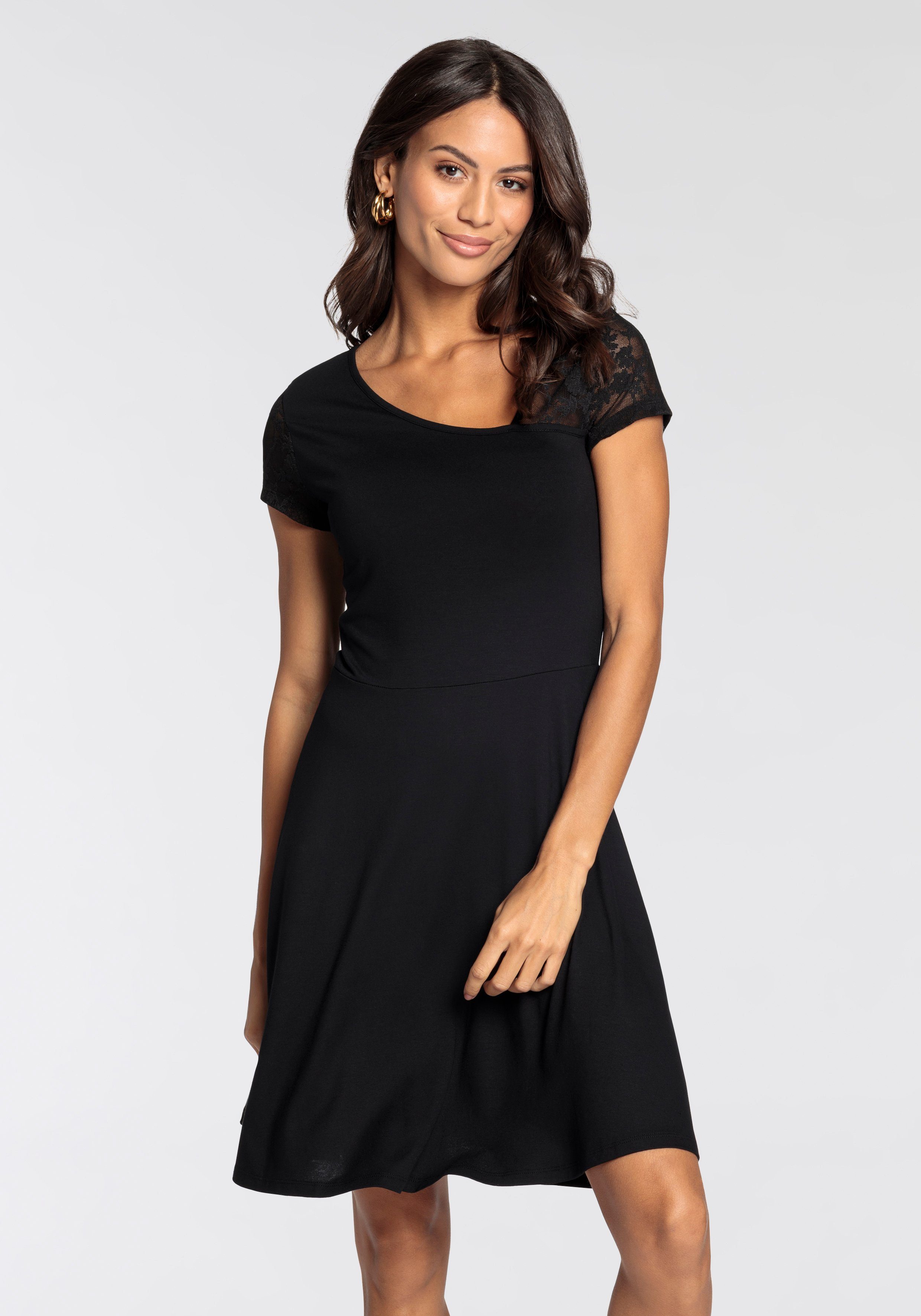 Melrose Jerseyjurk met een kanten inzet - nieuwe collectie