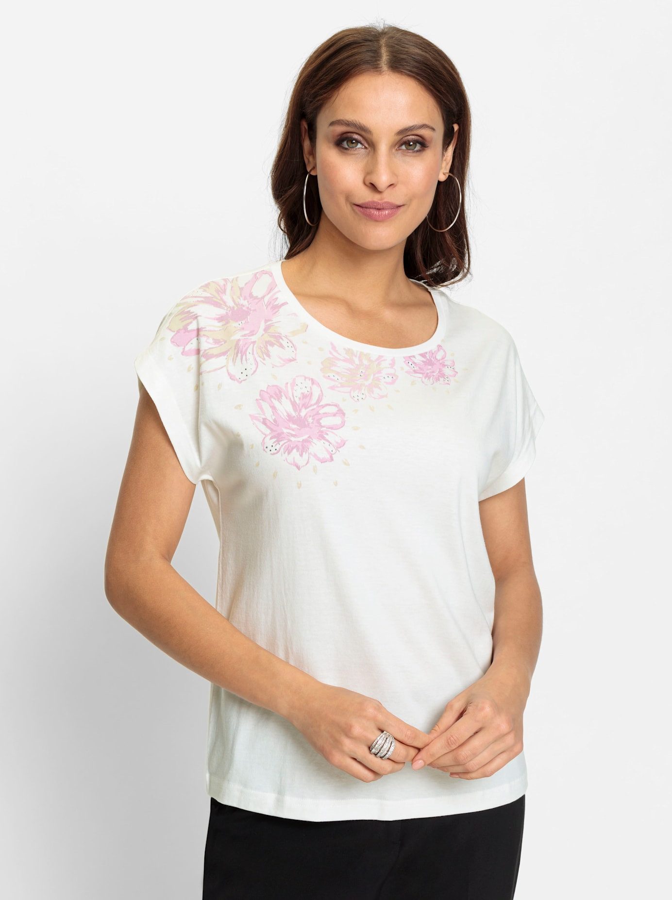 Lady Shirt met print Shirt met ronde hals (1-delig)