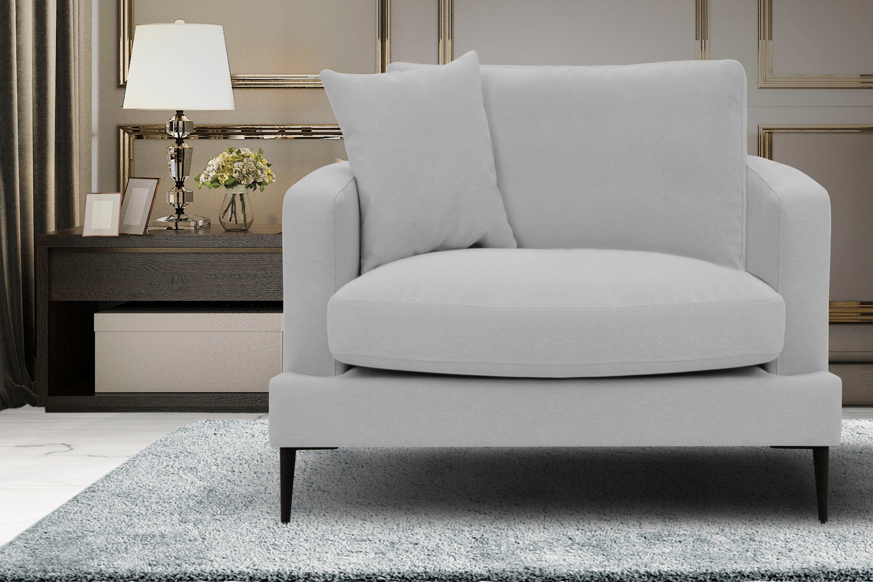Leonique Fauteuil Cozy loungesstoel, designstoel, afmetingen B/D/H: 91/97/80 cm