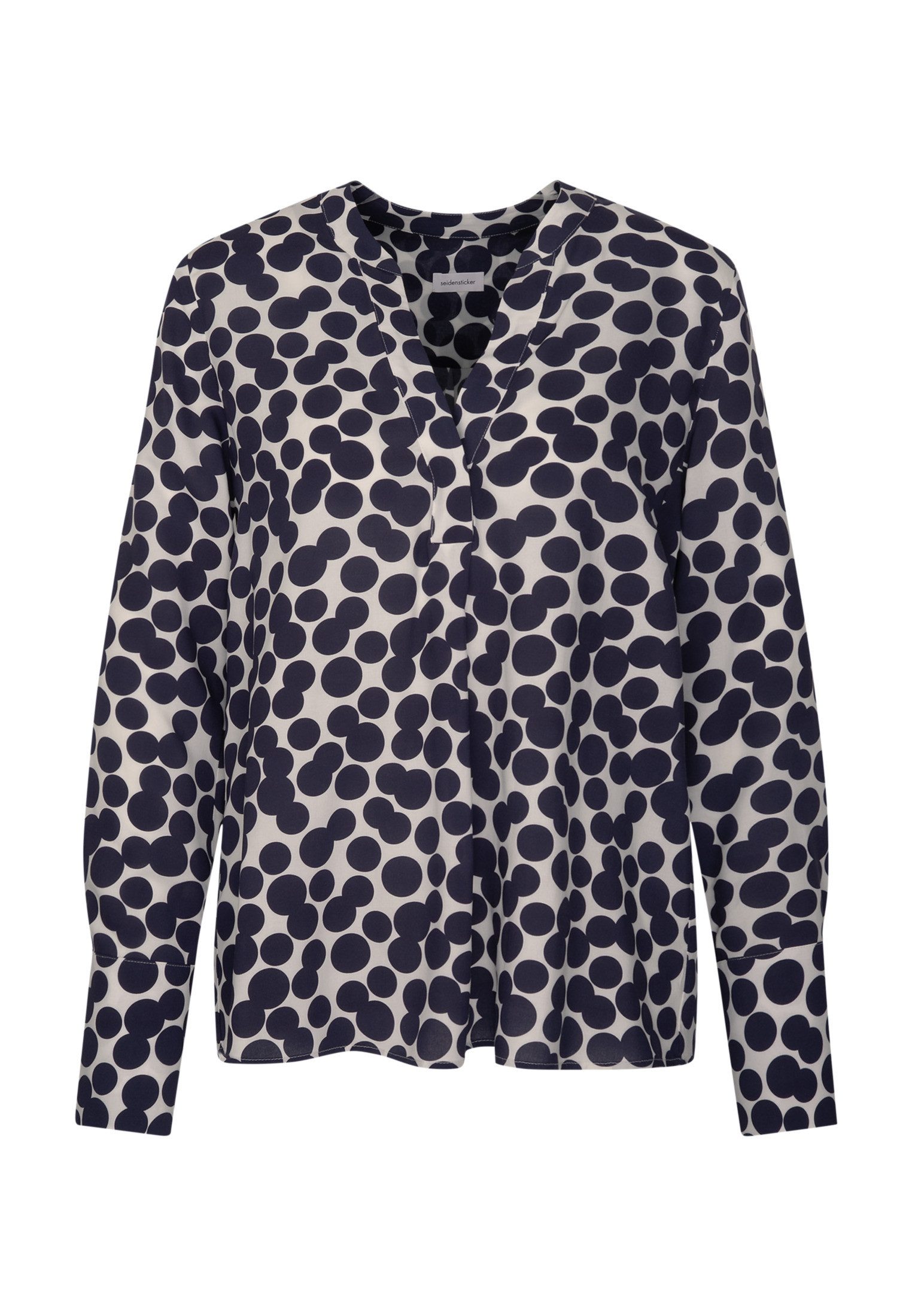 seidensticker Klassieke blouse Zwarte roos Tuniek stippen