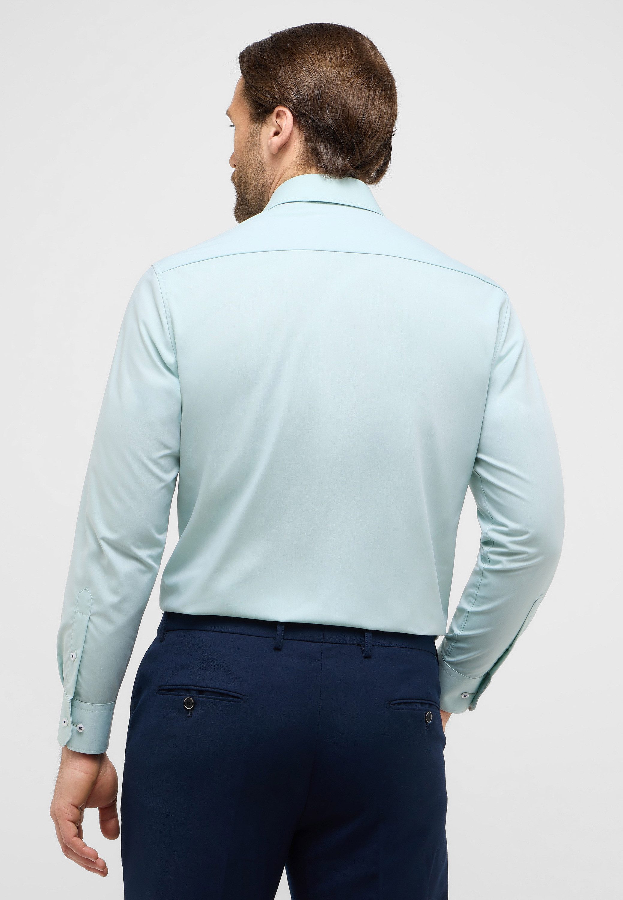 Eterna Overhemd met lange mouwen Comfort fit NON IRON (strijkvrij)