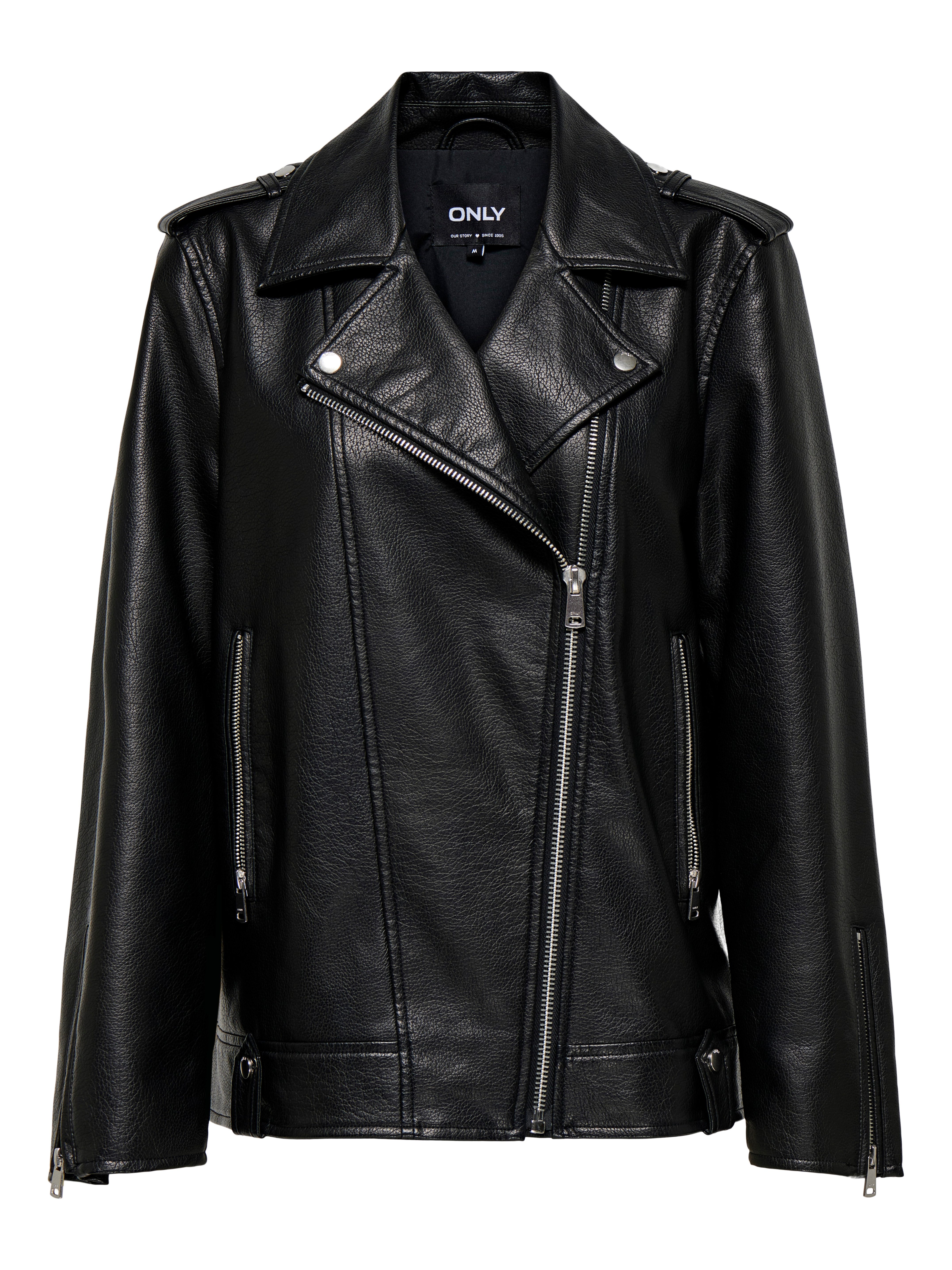 Only Imitatieleren jack ONLMILLE FAUX LEATHER JACKET OTW