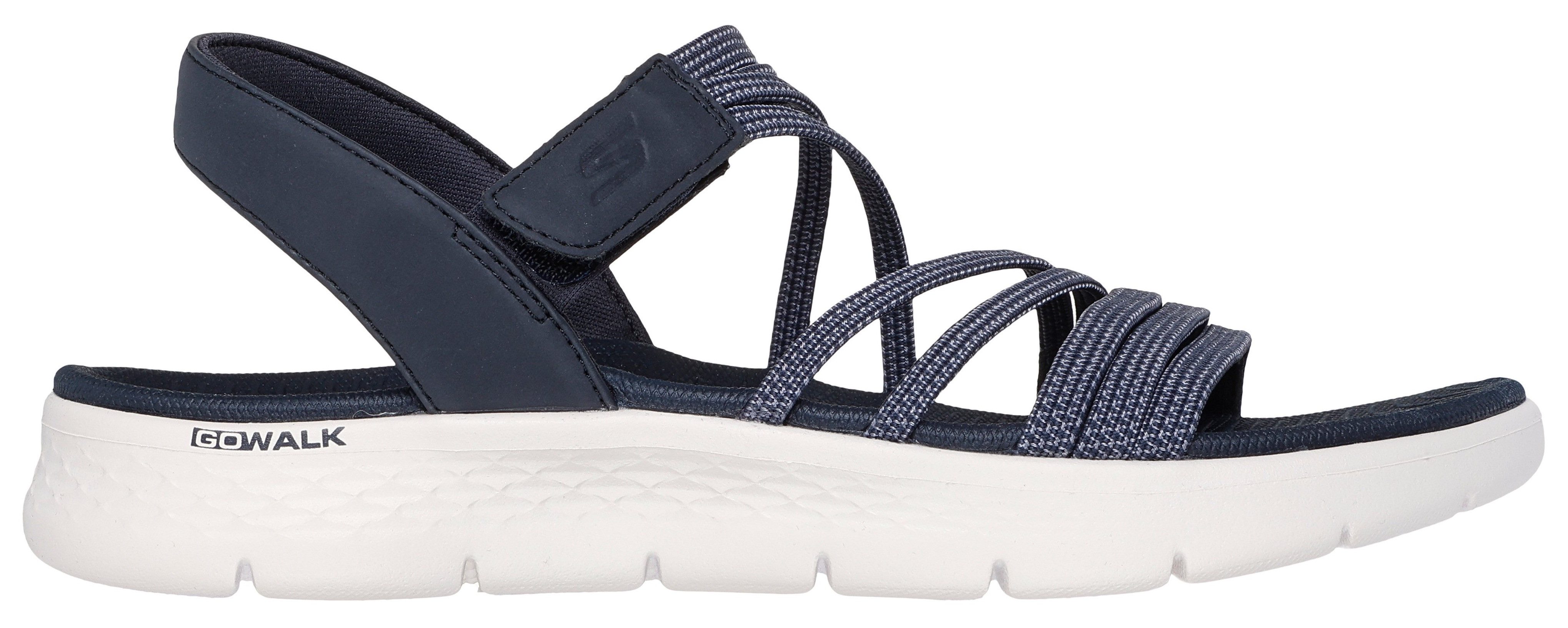 Skechers Sandalen GO WALK FLEX SANDAL , instapschoen, zomerschoen, plateausandaal met goga mat voetbed