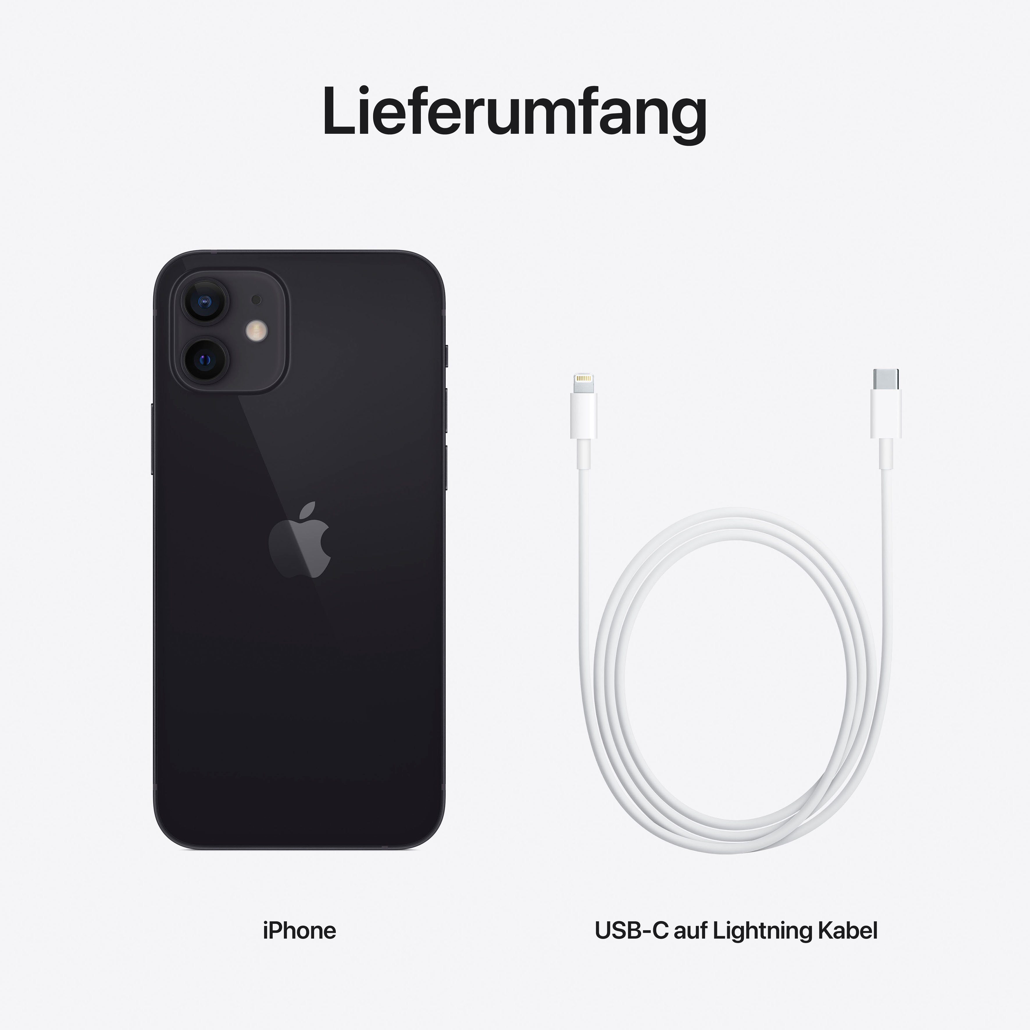 Apple Smartphone iPhone 12, zonder stroomadapter en hoofdtelefoon, compatibel met airpods, earpods