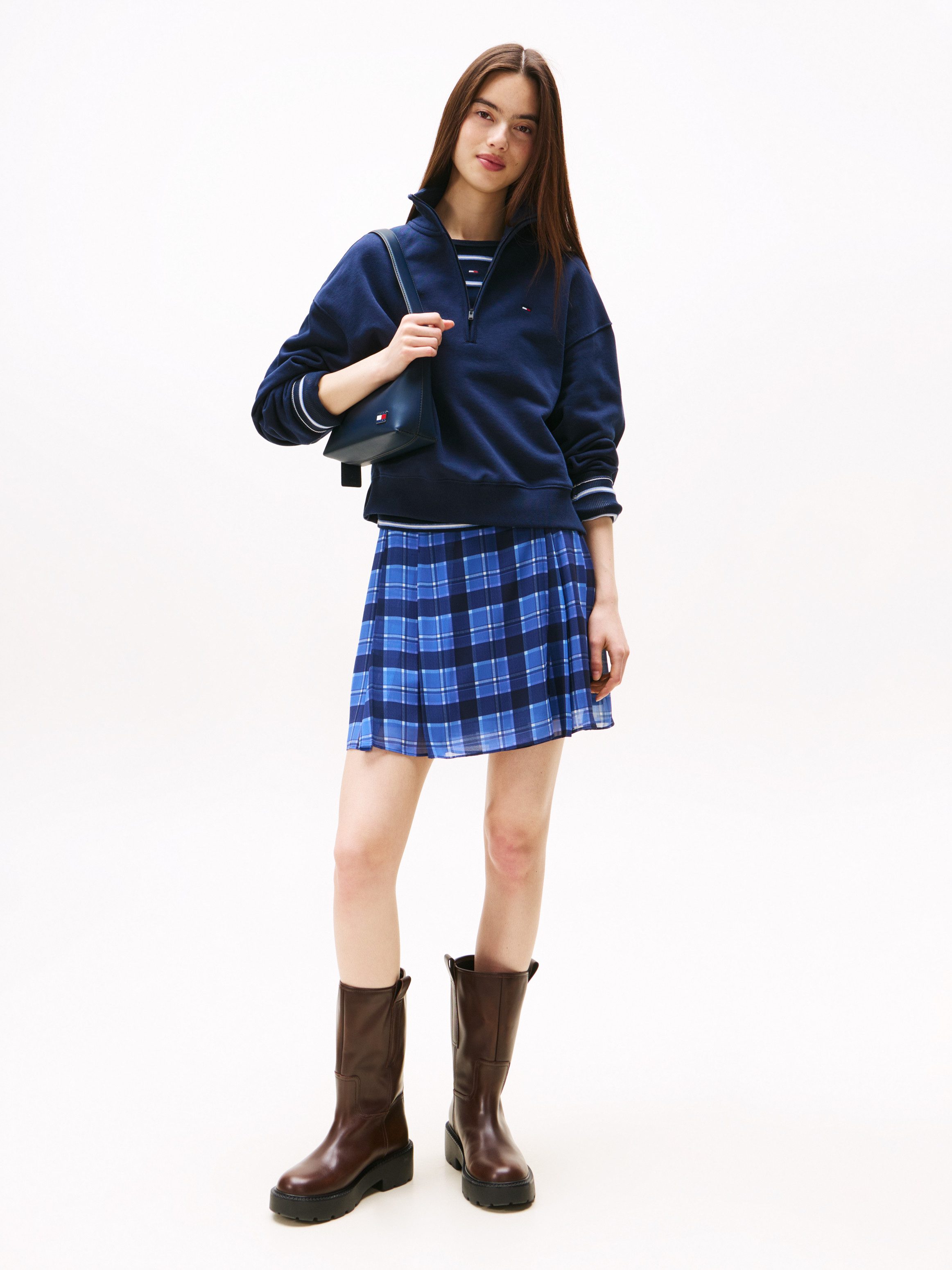 TOMMY JEANS Sweatshirt TJW BXY S-FLAG 1/4 ZIP