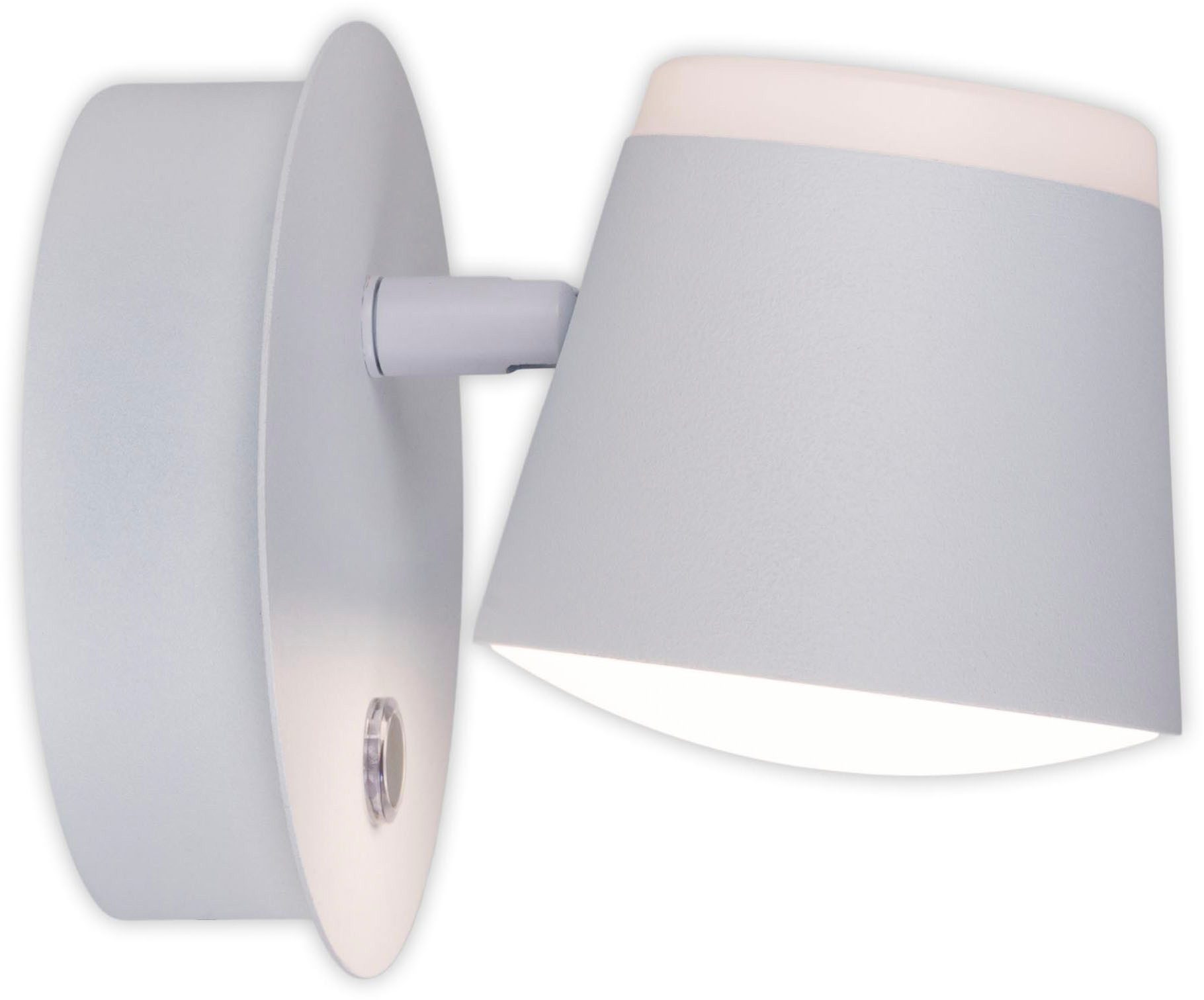 näve Led-wandlamp Tondo magnetisch, batterij opladen via usb-c kabel, dimbaar per touch, geheugen (1 stuk)