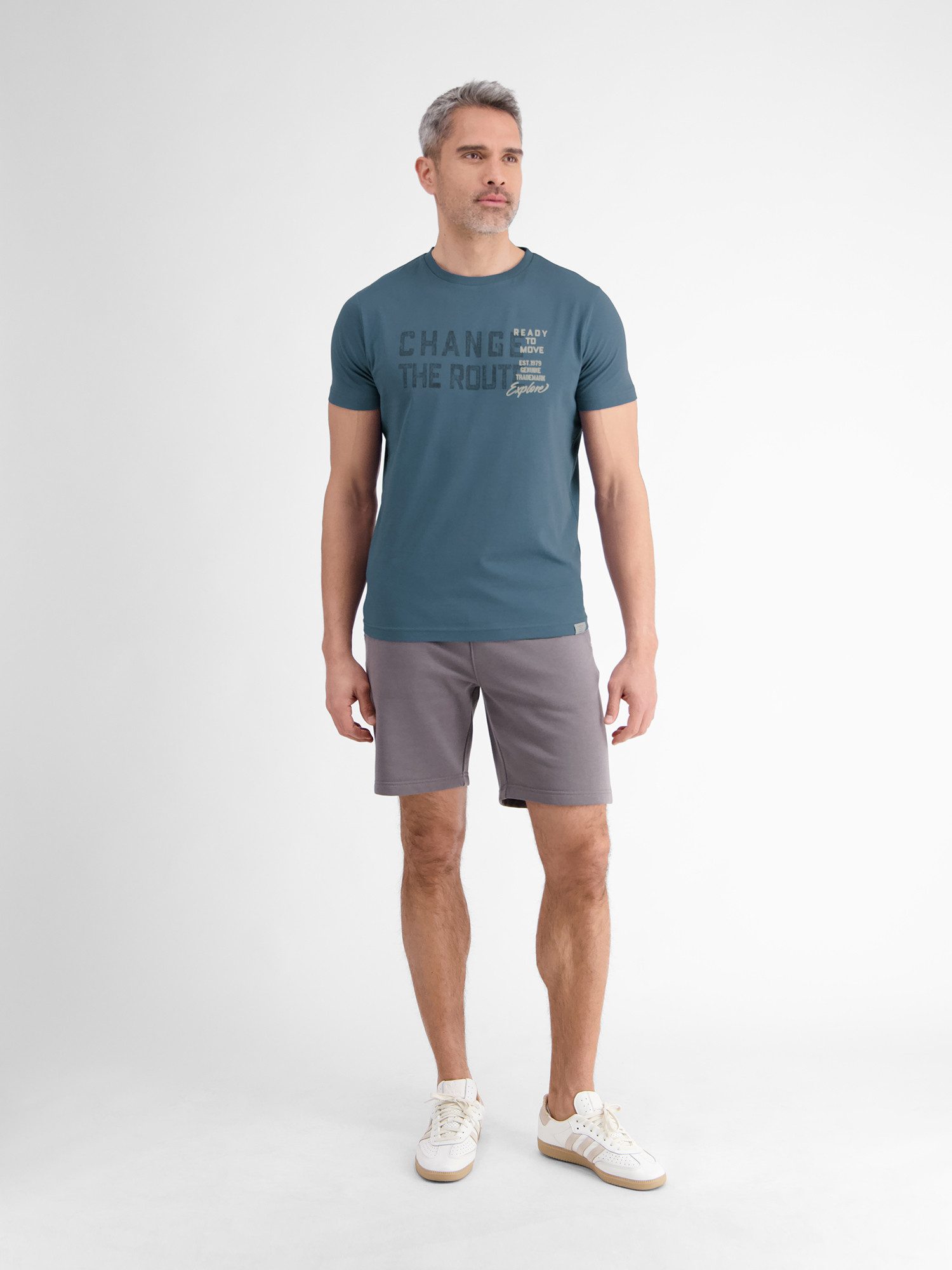 Lerros T-shirt LERROS effen T-shirt met print