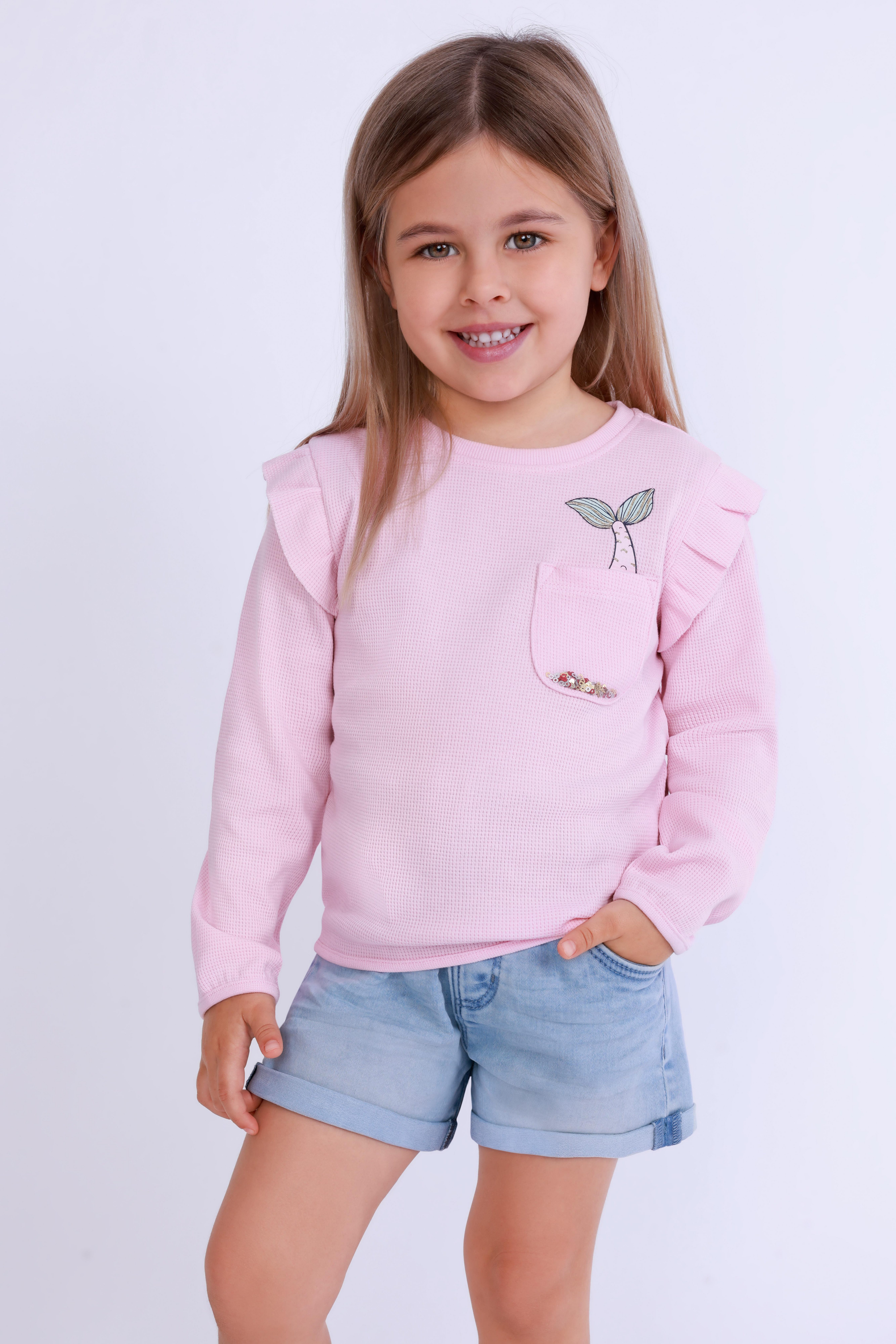 Blue Seven Sweatshirt meisjes sweatshirts maat 92 roze