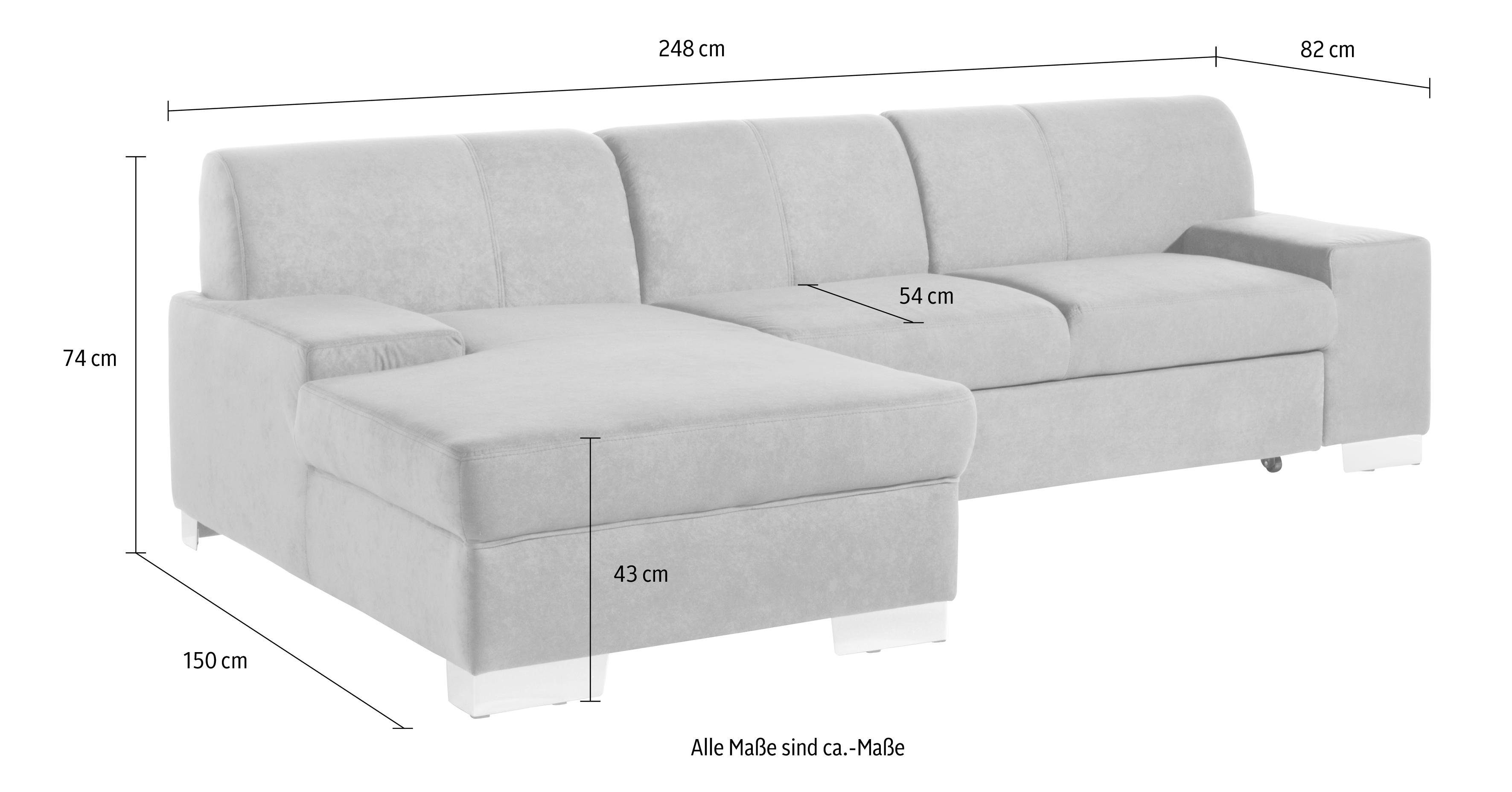 DOMO collection Hoekbank Star, tijdloze vormtaal, elegante uitstraling, L-vorm