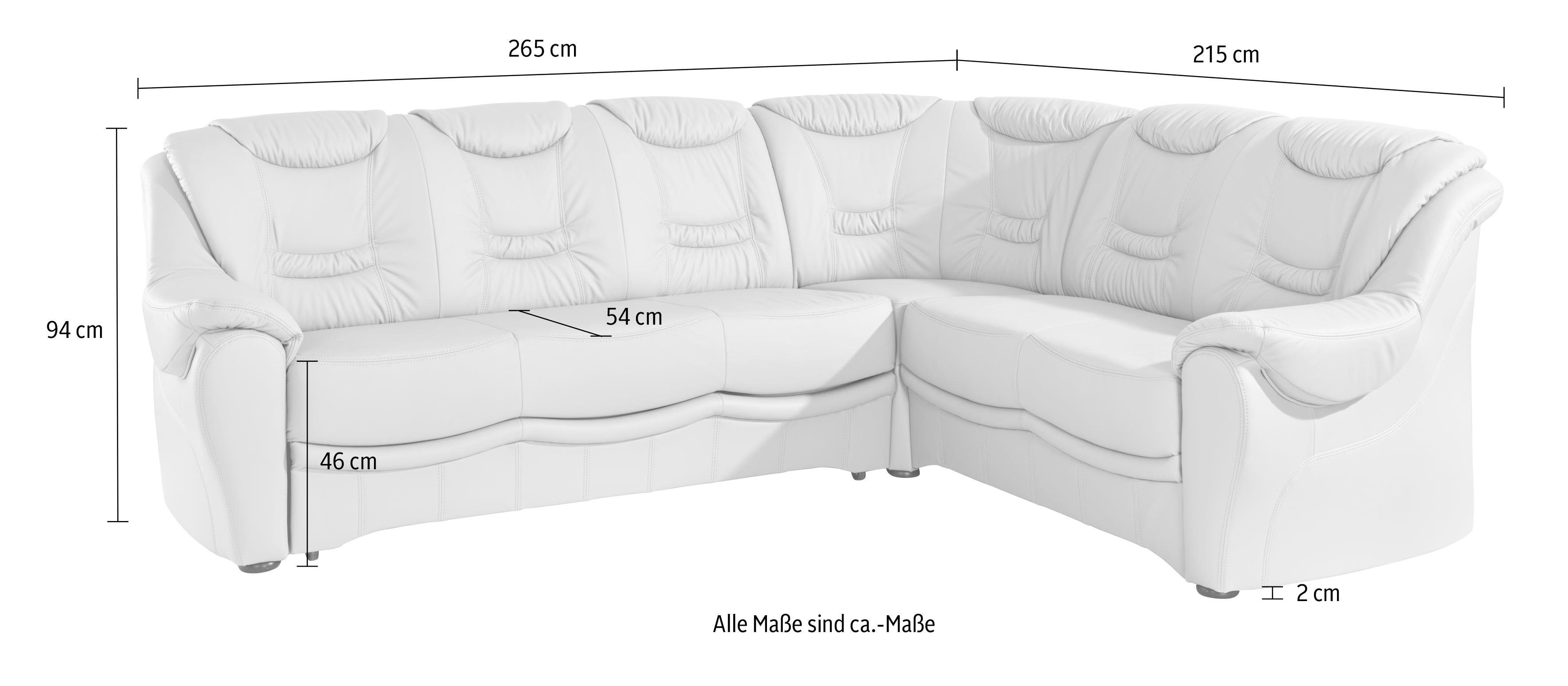 sit&more Hoekbank Benson L-vorm optioneel met slaapfunctie