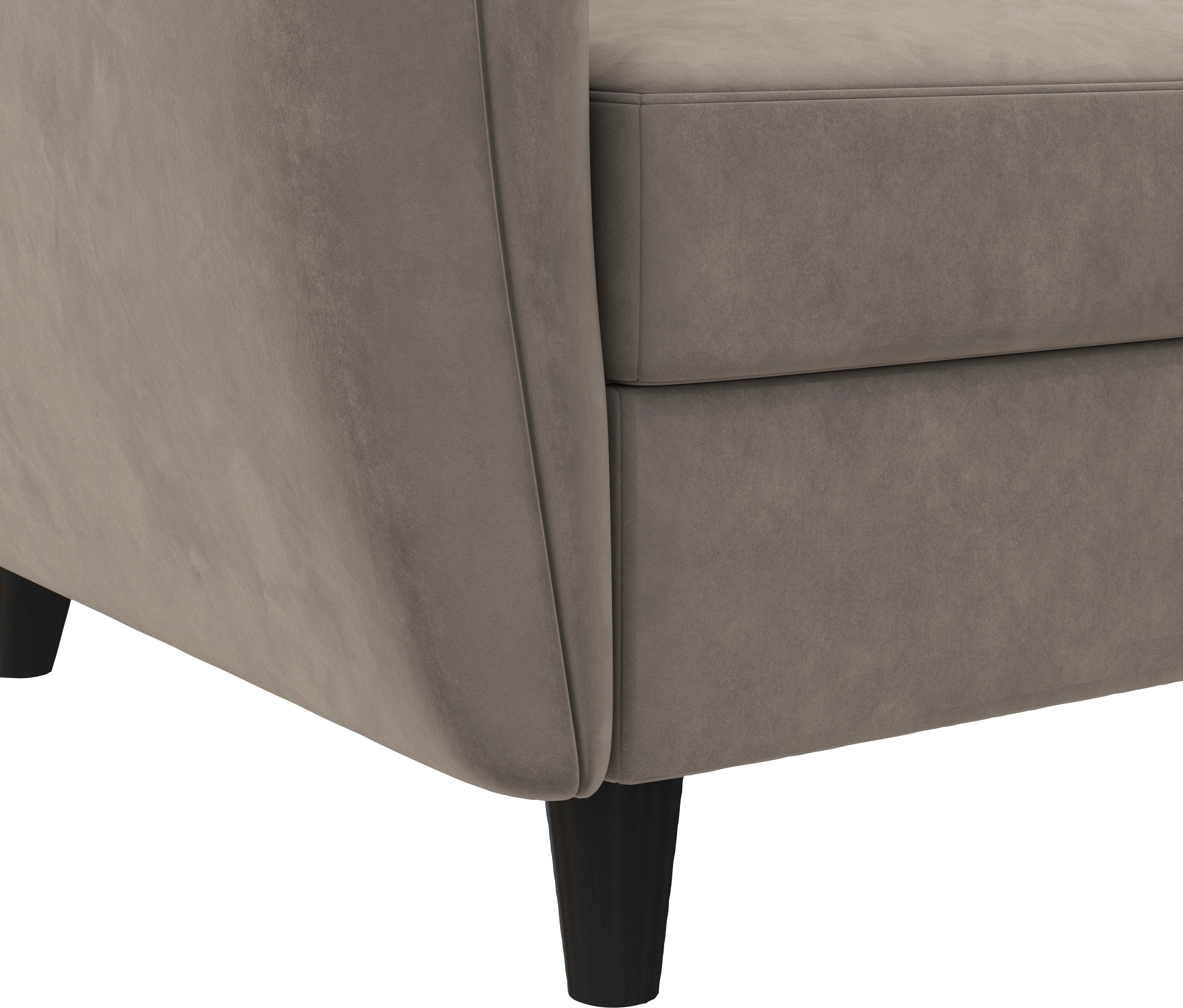 Dorel Home Hoekbank Perry, L-vorm Rugleuning, verschillende kleurvarianten, zithoogte 43 cm, breedte 219 cm