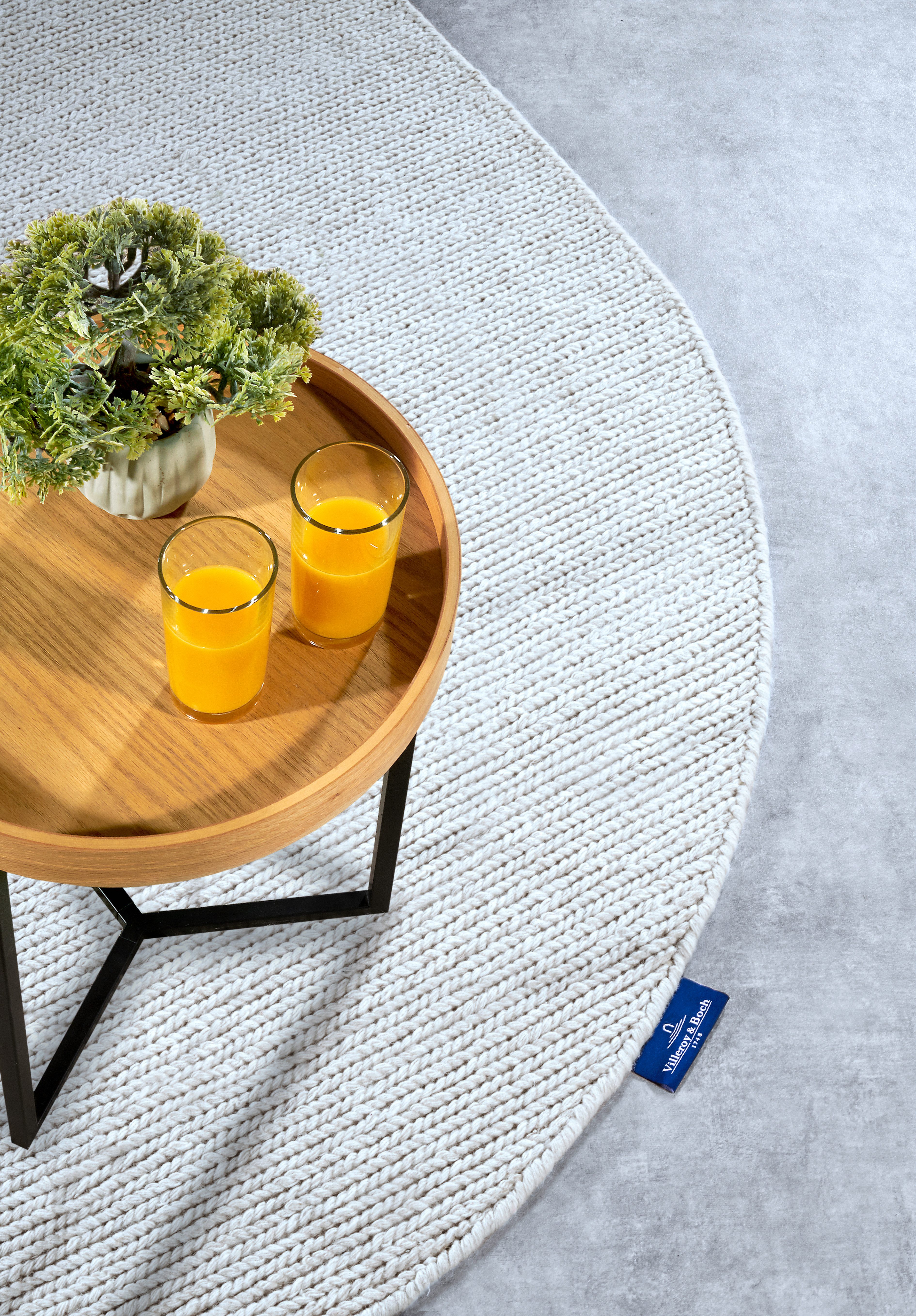 Villeroy & Boch Wollen kleed Francois in rond, ovaal, loper, handgeweven, wol, woonkamer, slaapkamer