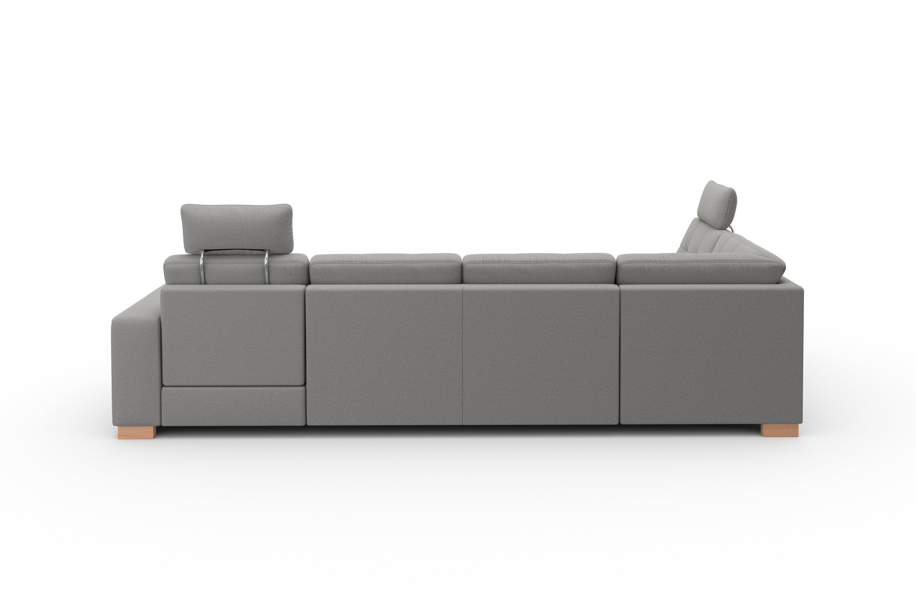 sit&more Zithoek Quincy U-vorm naar keuze met slaapfunctie en bedkist