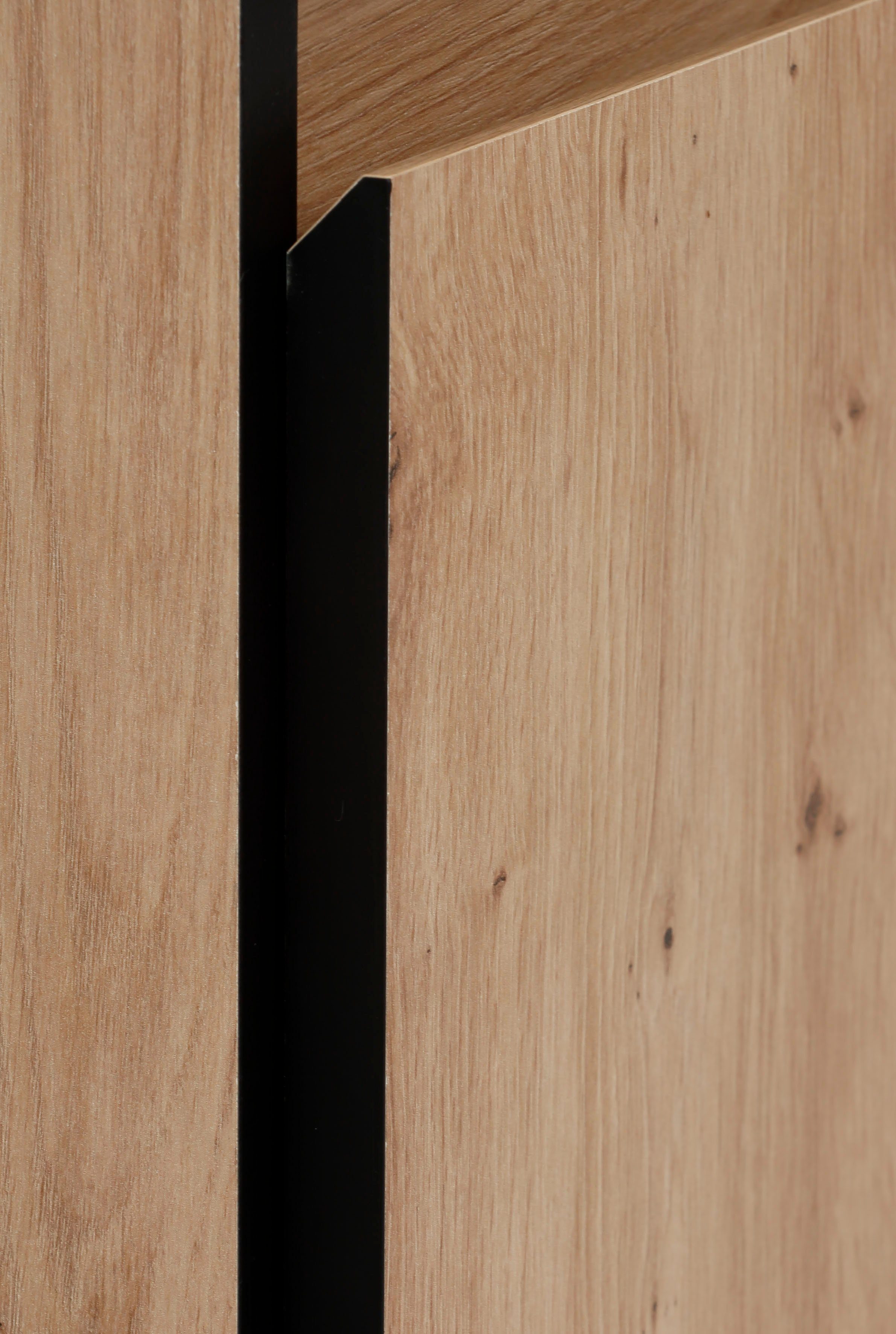 HELA Dressoir Ariana met schuinverwerkte verzonken grepen, breedte 160 cm