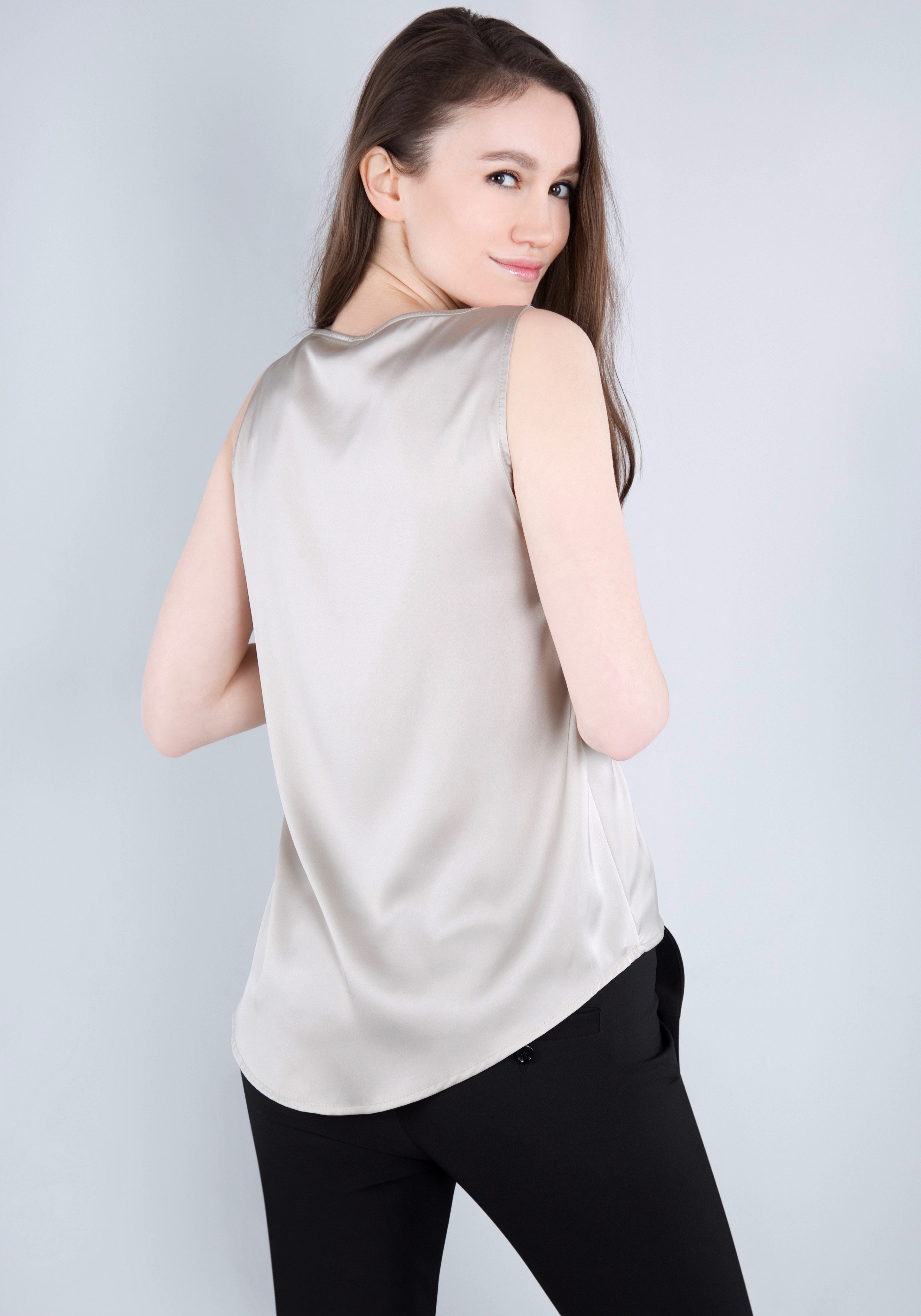 IMPERIAL Top in glanzende satijnkwaliteit