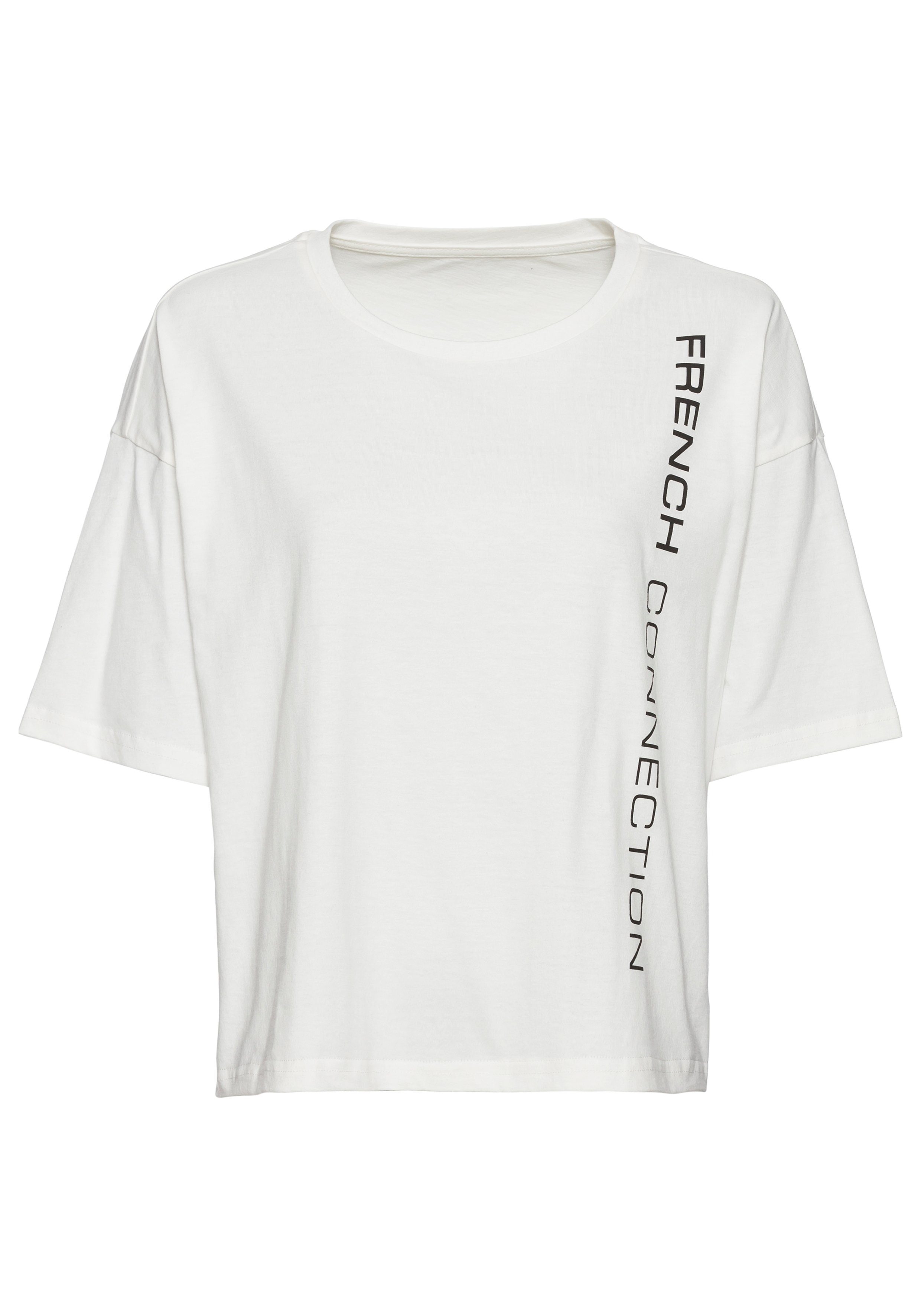 French Connection T-shirt met wijde mouwen en logo-print