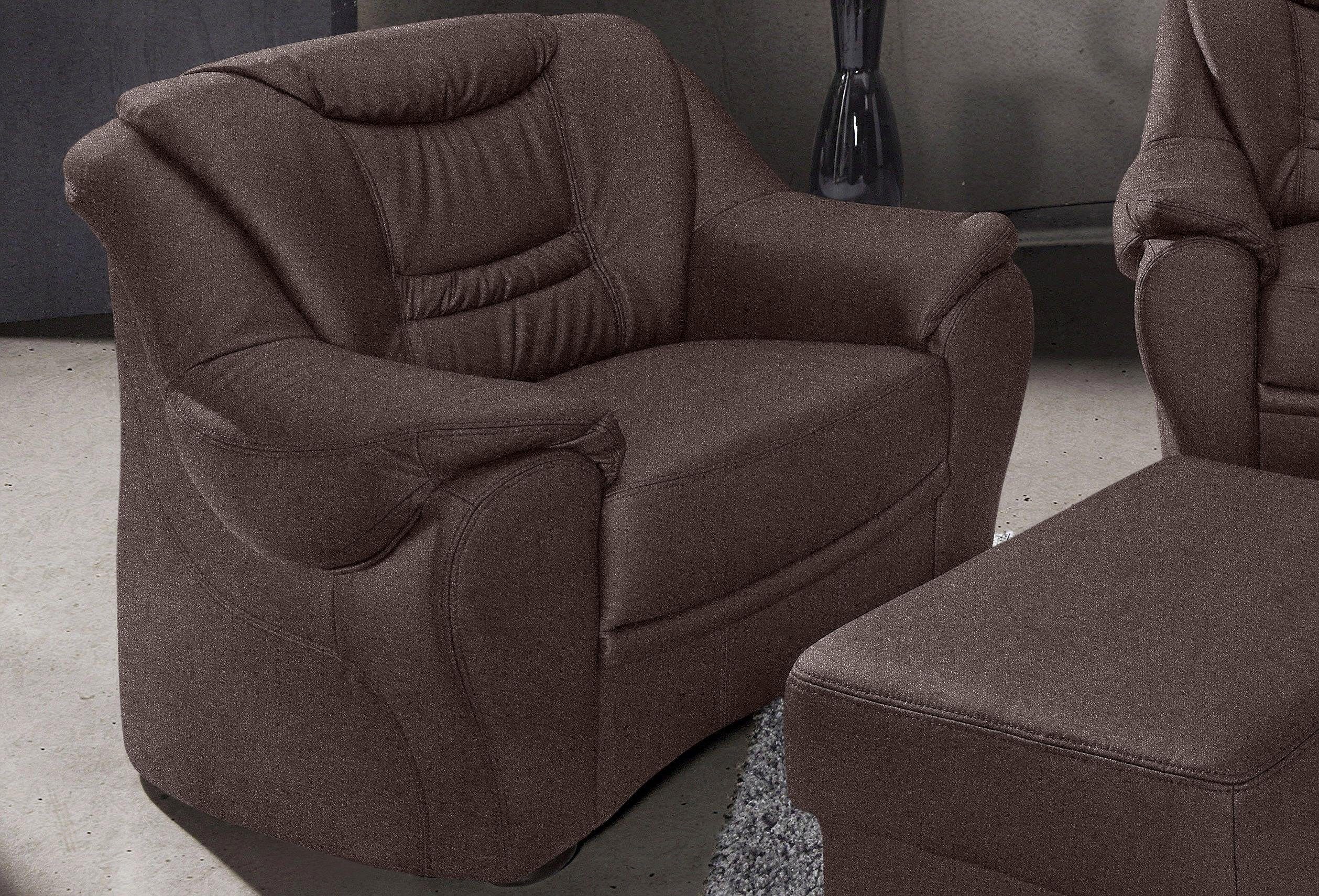 sit&more Fauteuil Benson fauteuils maat Luxe-microvezel ALTARA NUBUCK bruin