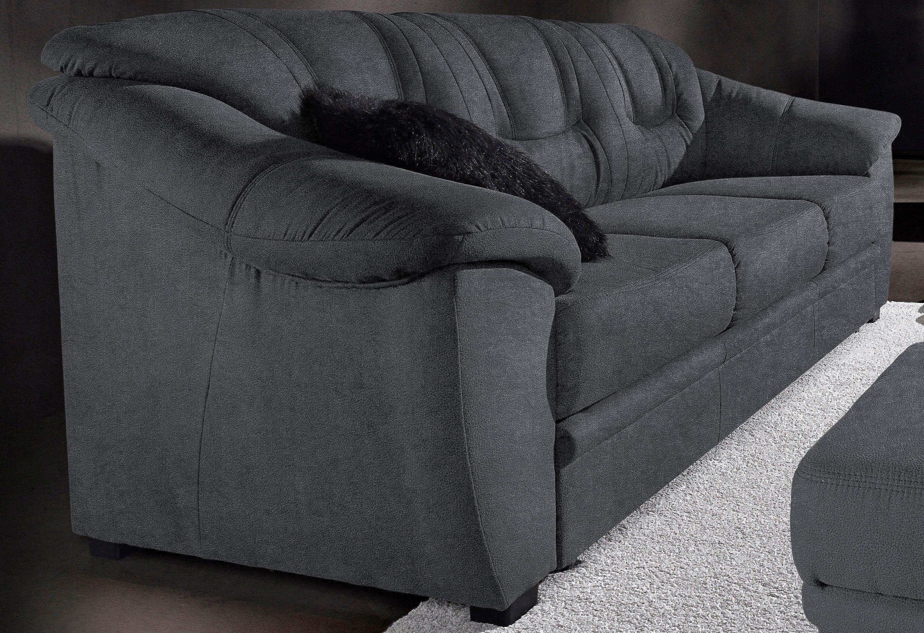 sit&more 3-zitsbank Safira inclusief comfortabele binnenvering, naar keuze met slaapfunctie