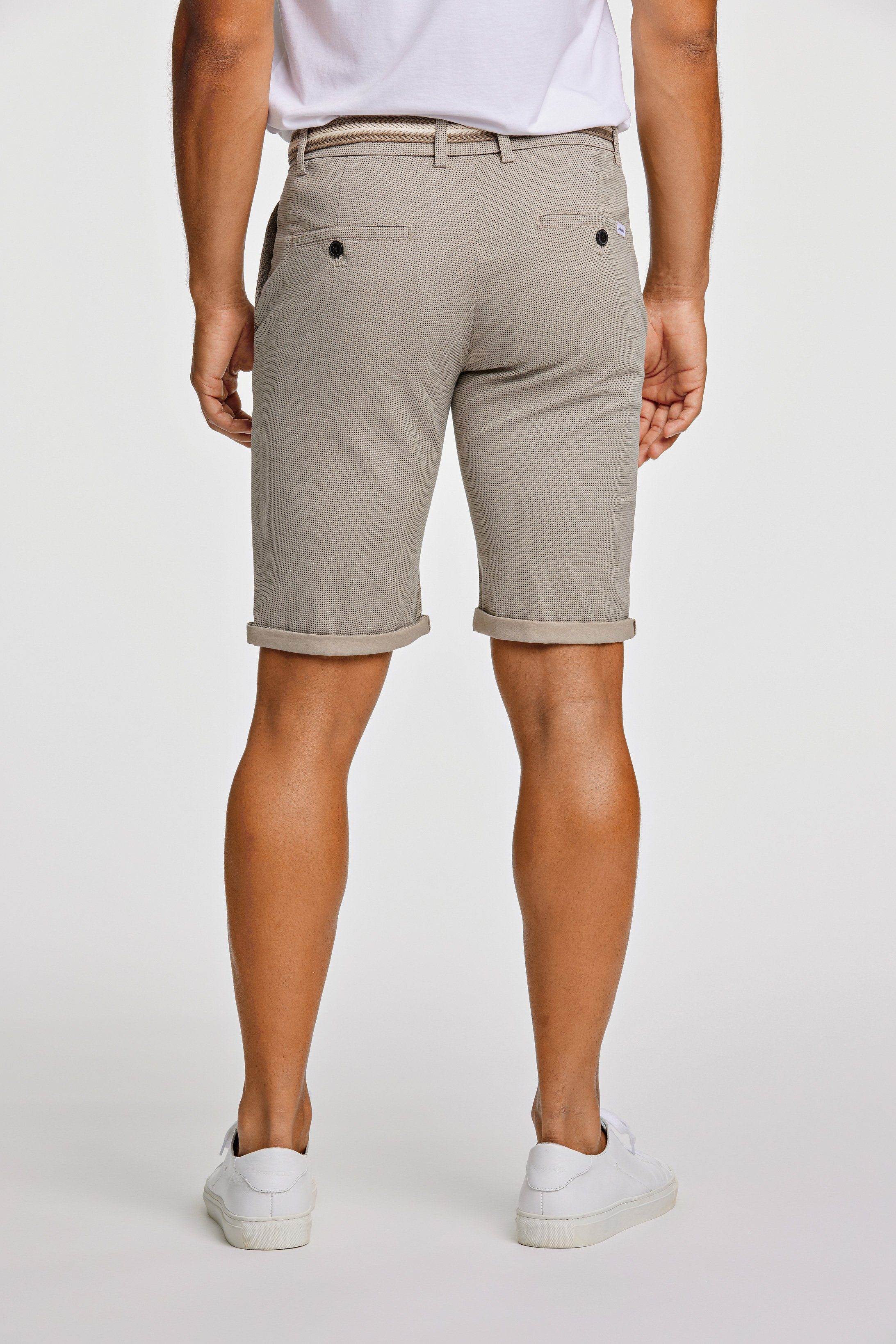 LINDBERGH Chino-short met riem (2-delig)