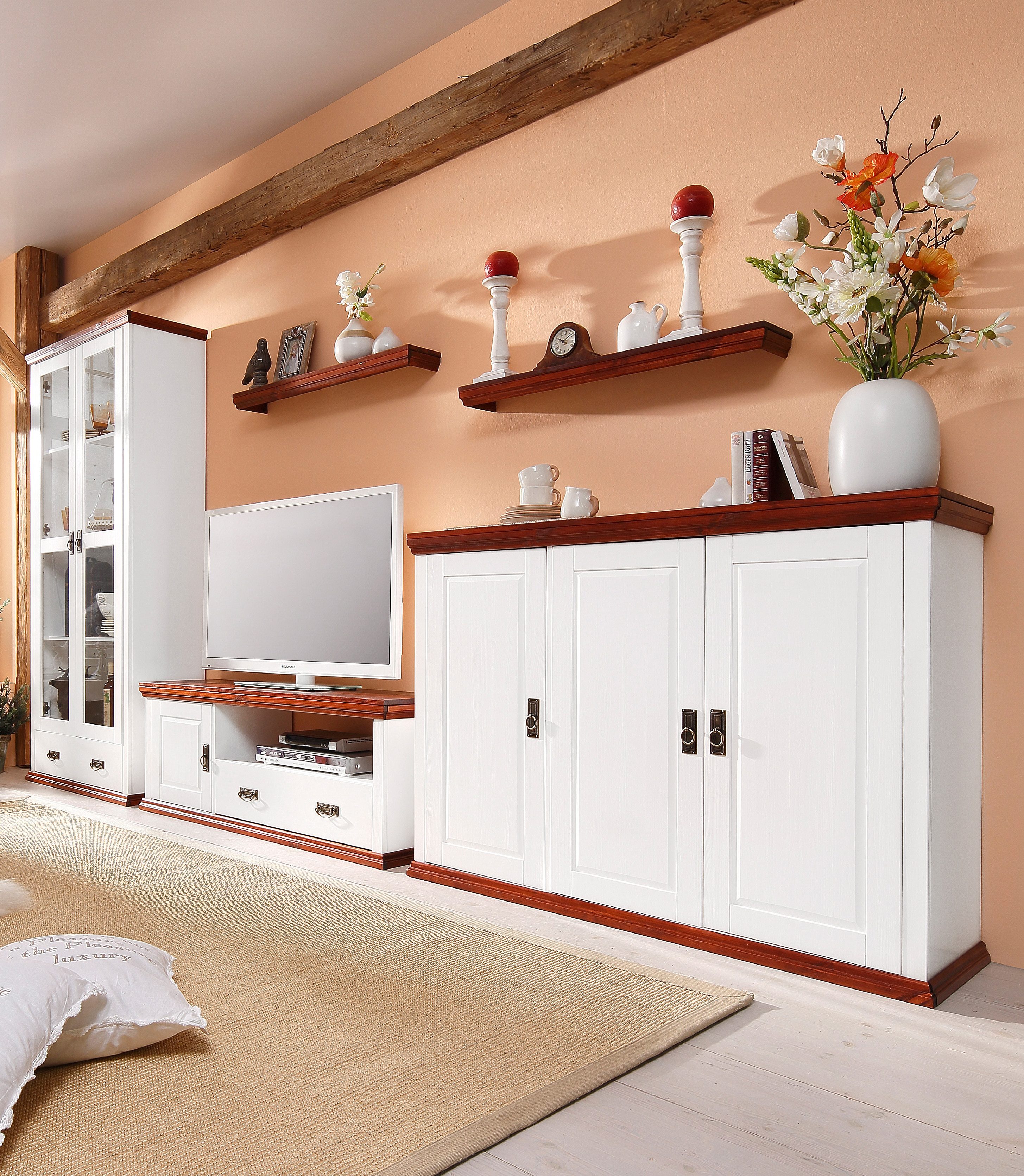 Home affaire Wandmeubel Konrad van massief grenen (set, 5-delig)
