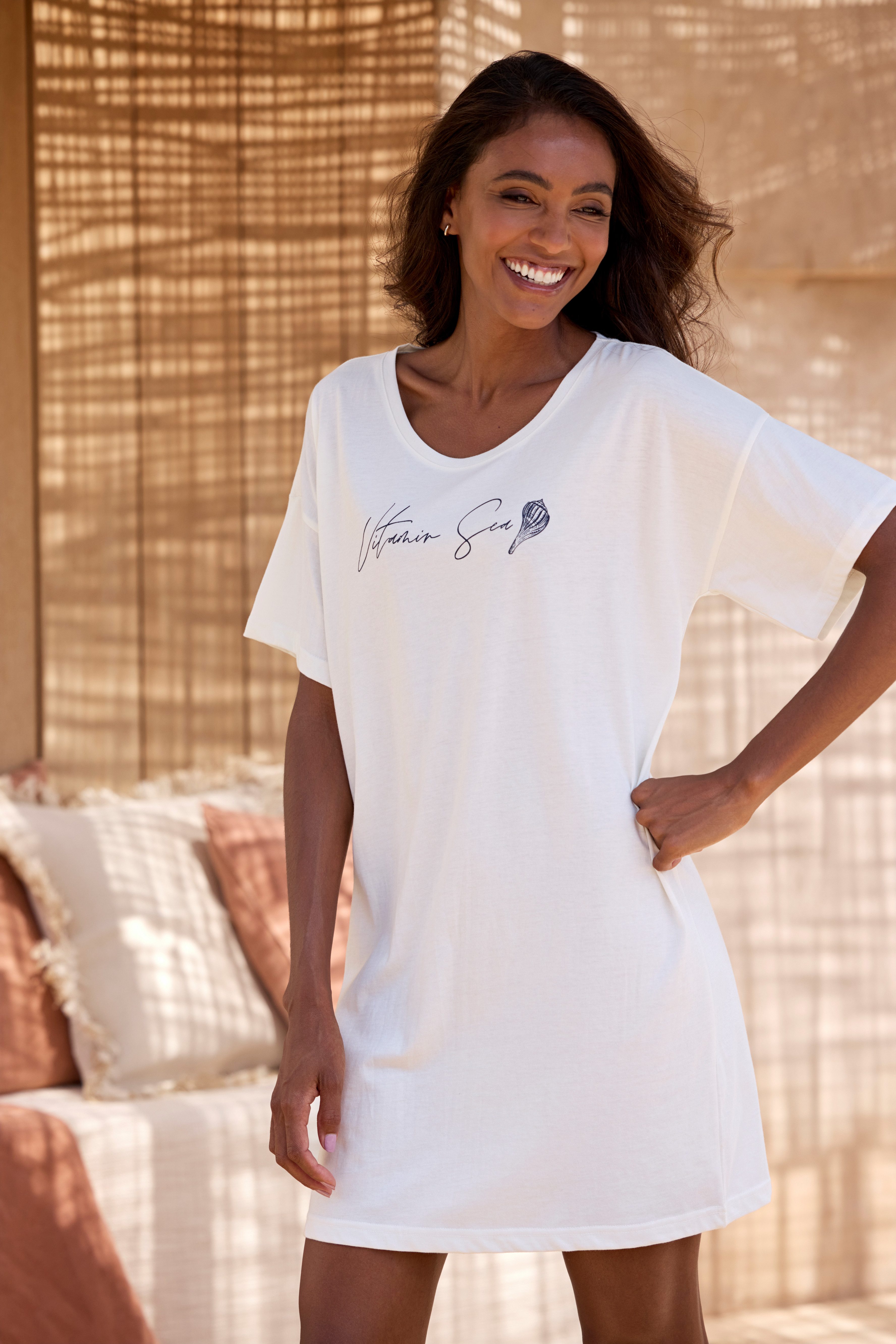 Vivance Dreams Nachthemd met mooie frontprint