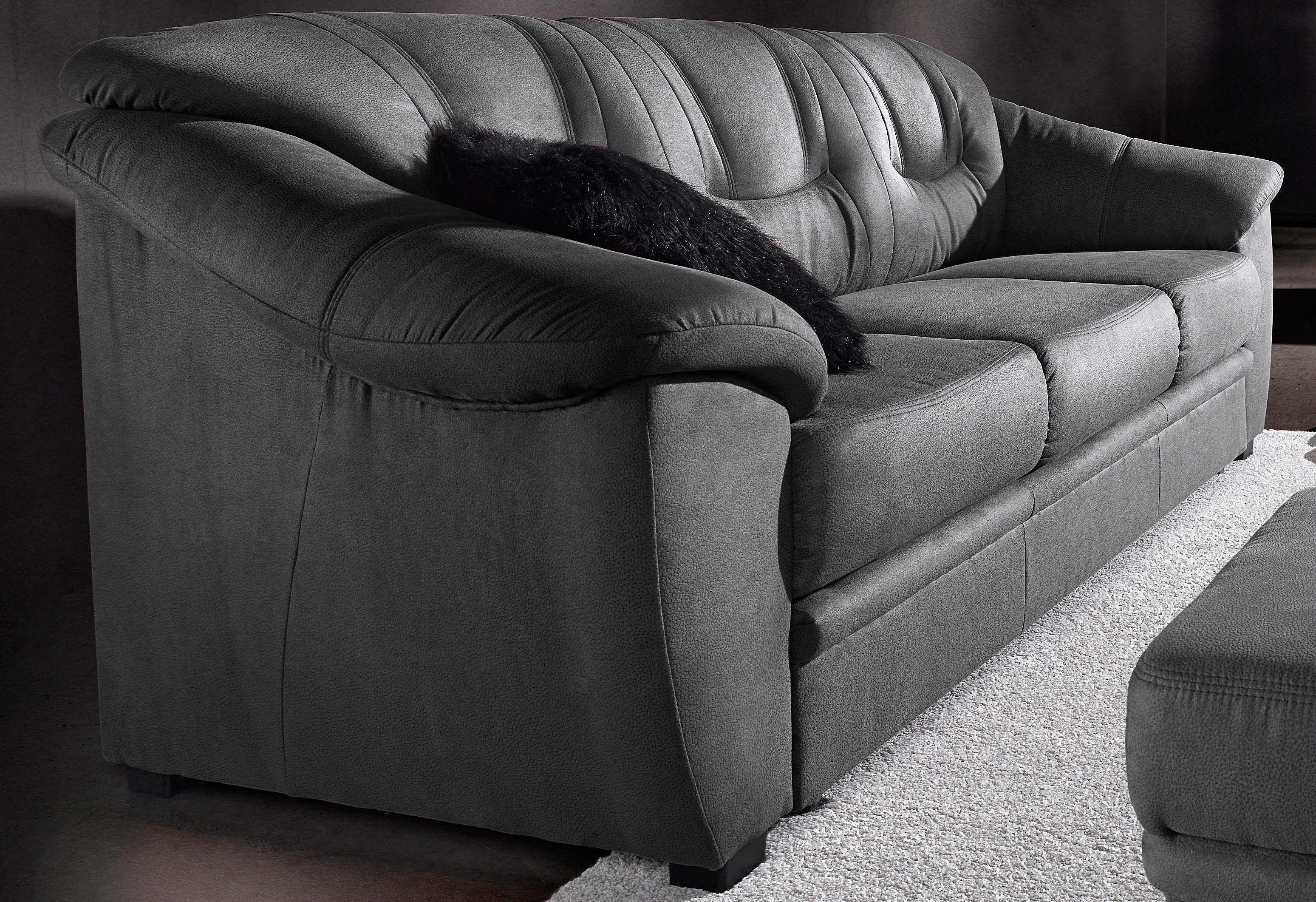Sit&more 3-zitsbank Safira inclusief comfortabele binnenvering, naar keuze met slaapfunctie