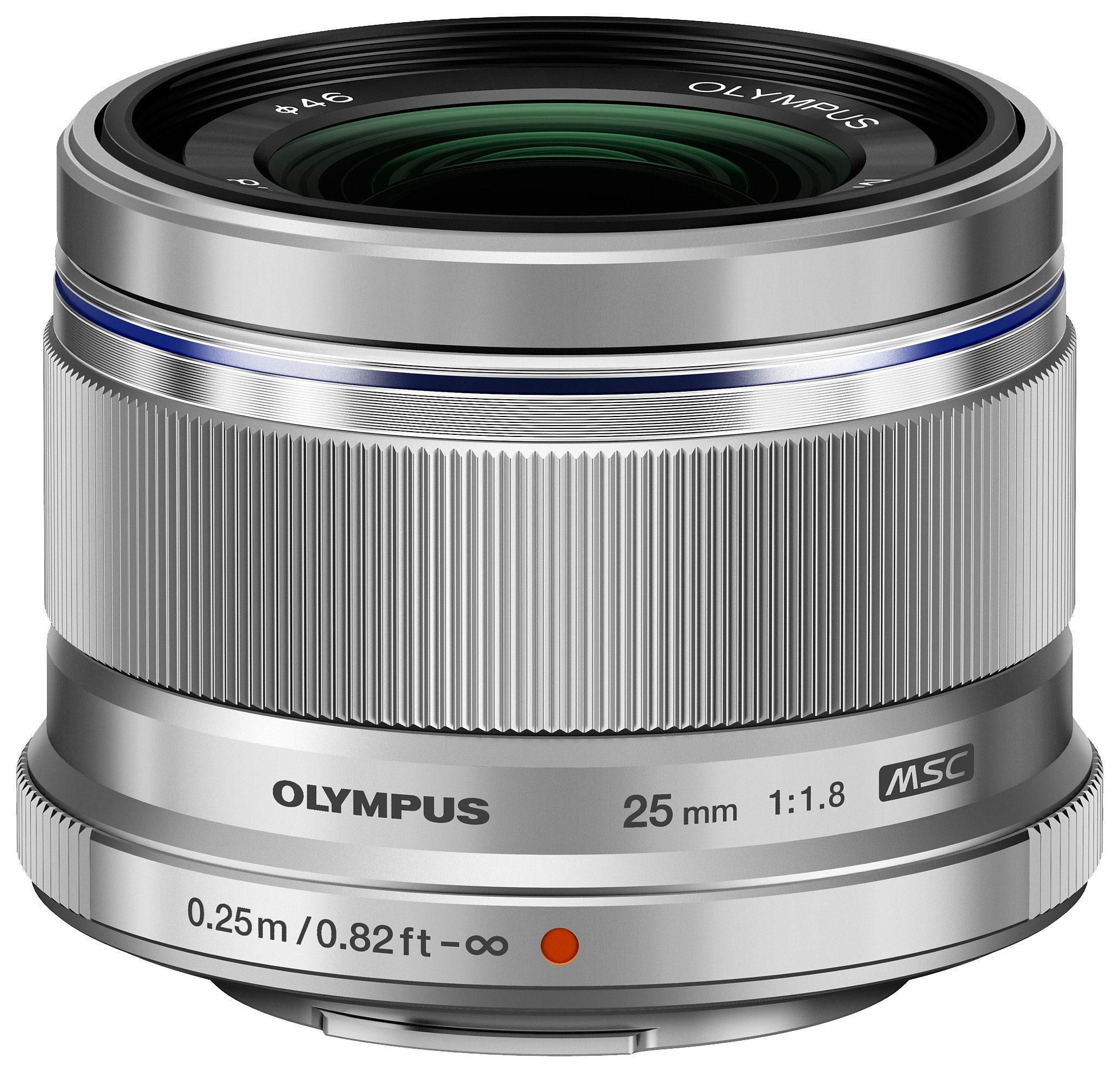 OLYMPUS MFT 25 1.8 ZILVER