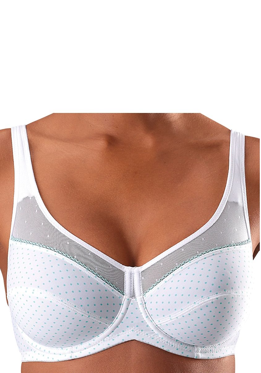 Petite fleur Beugel-bh met netinzetten (Set van 2)