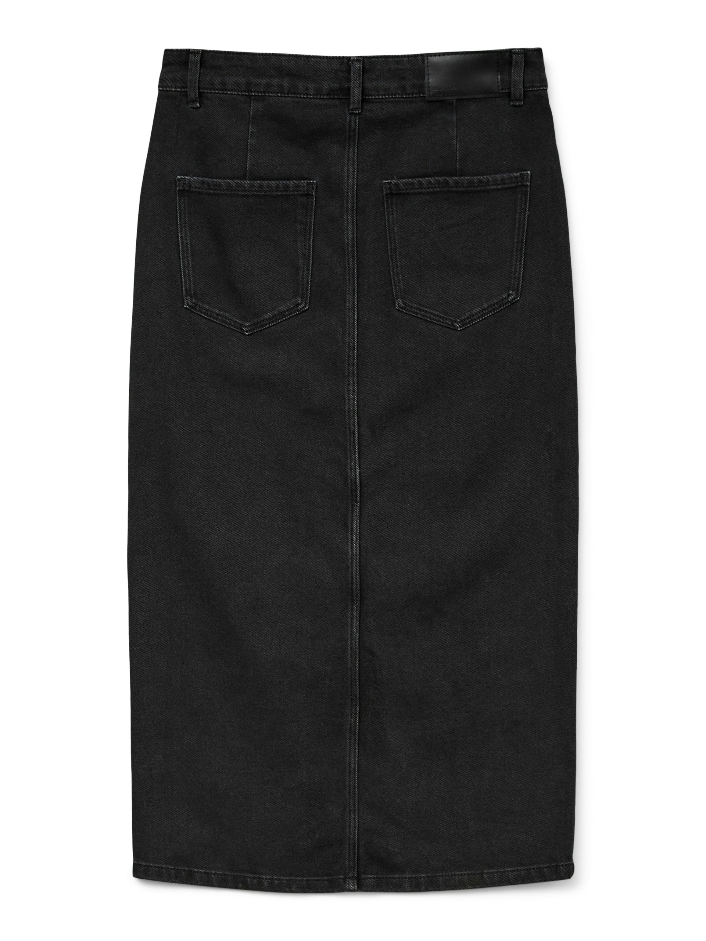 Vero Moda Jeans rok VMNATALIE HR MIDI DNM SKIRT MIX NOOS