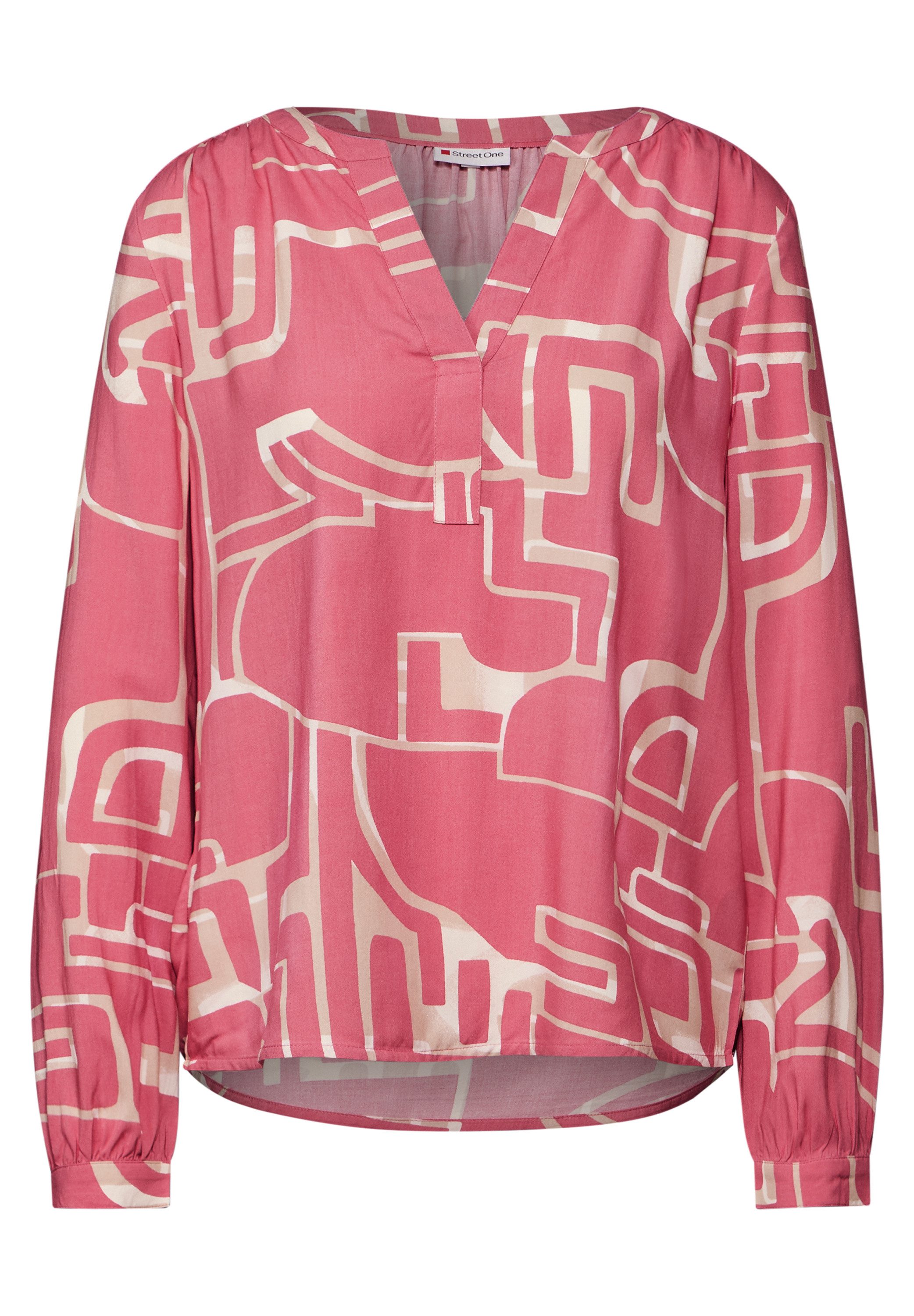 STREET ONE Blouse met lange mouwen met print all-over
