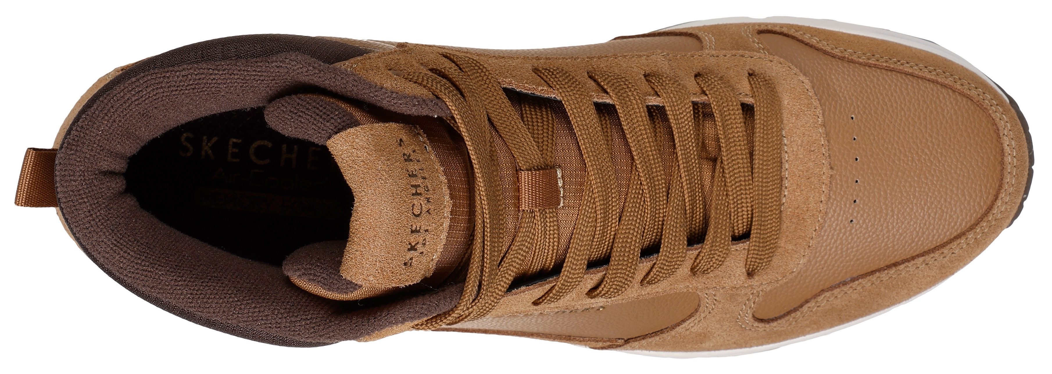 Skechers Sneakers Uno , mid cut sneaker, veterschoenen met gewatteerde schacht