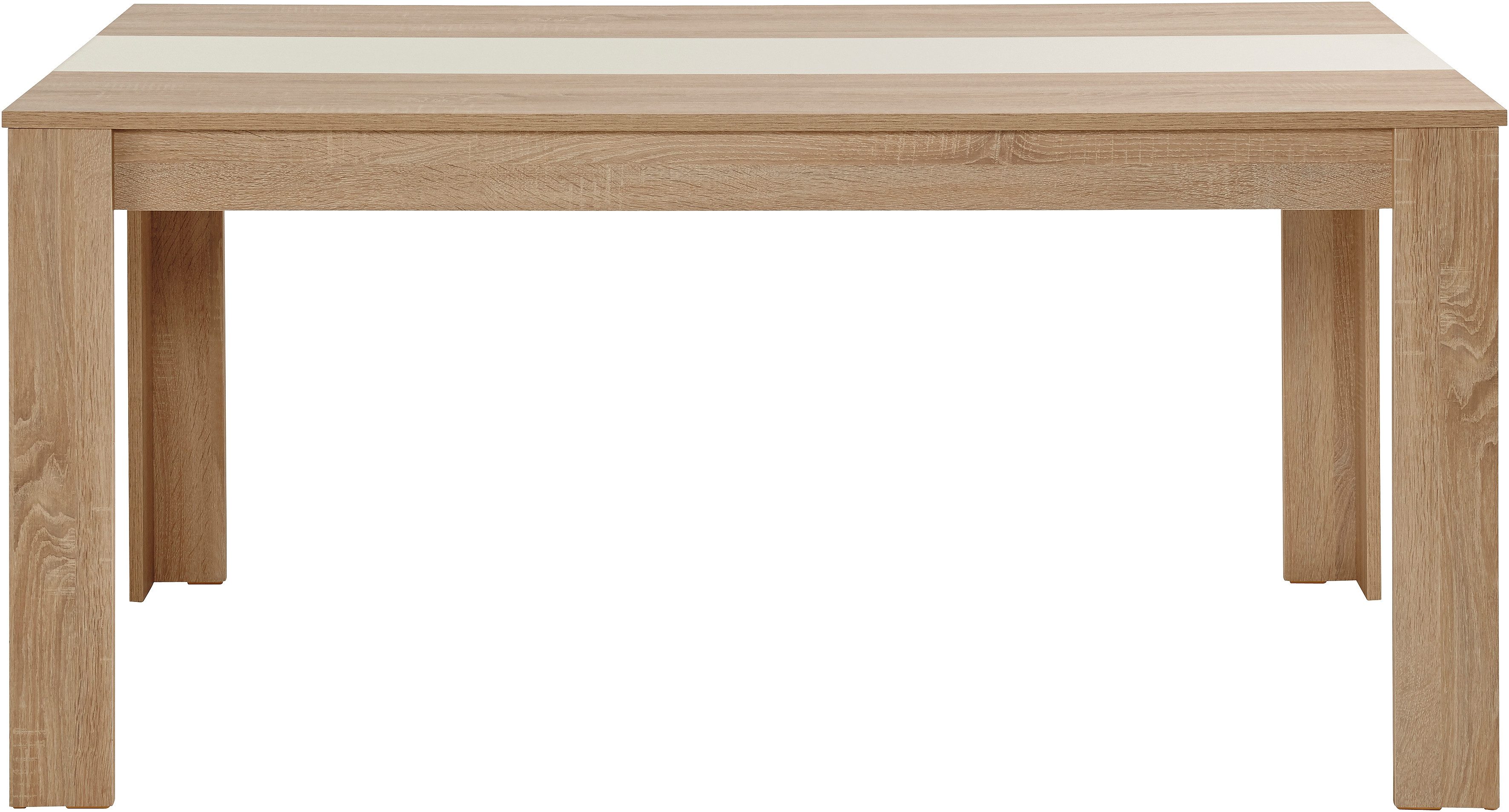 Home affaire Eettafel Pluto Inlegblad keerbaar eettafels wit