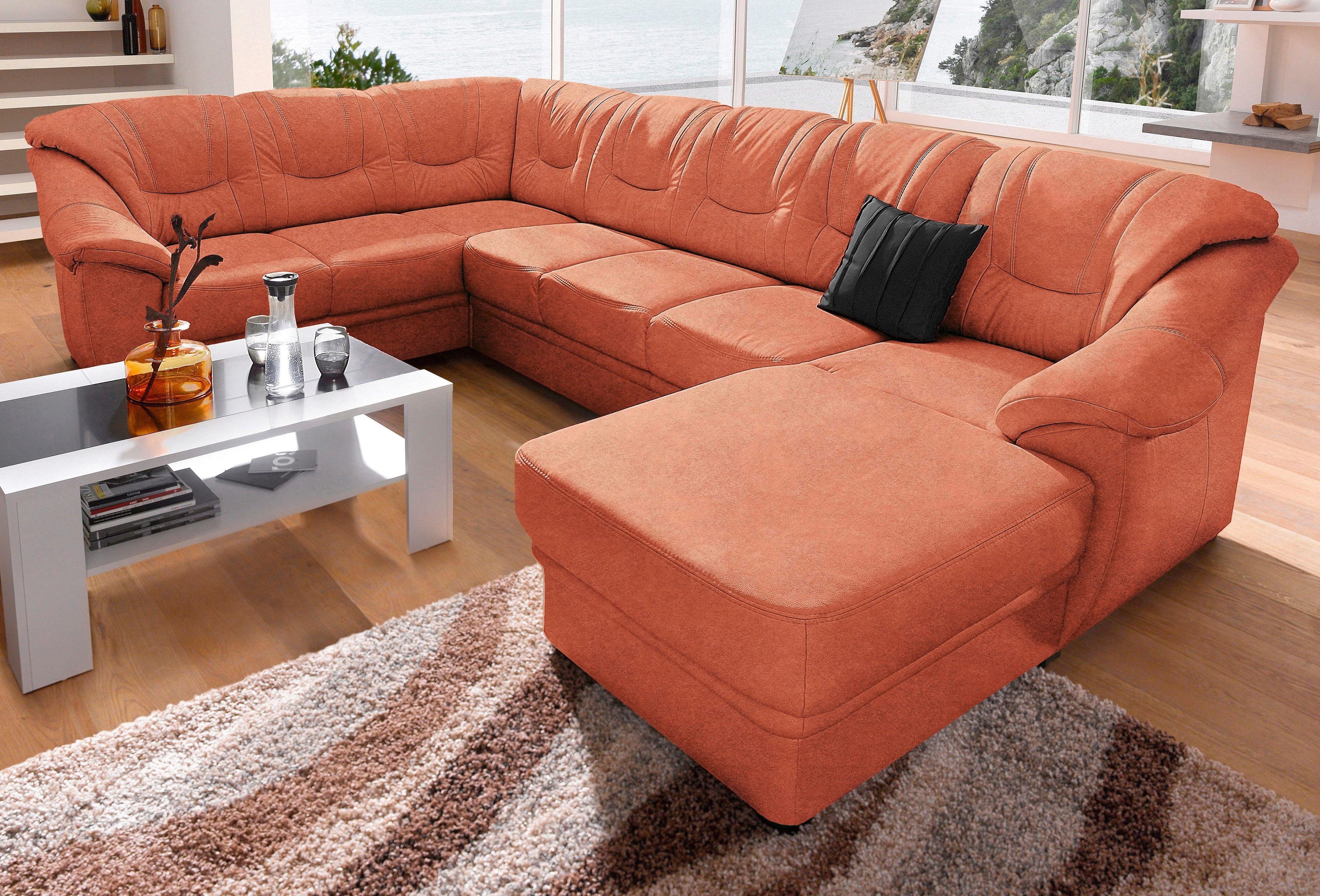 Sit&more Zithoek Savona U-vorm naar keuze met slaapfunctie, met binnenvering, vrij plaatsbaar