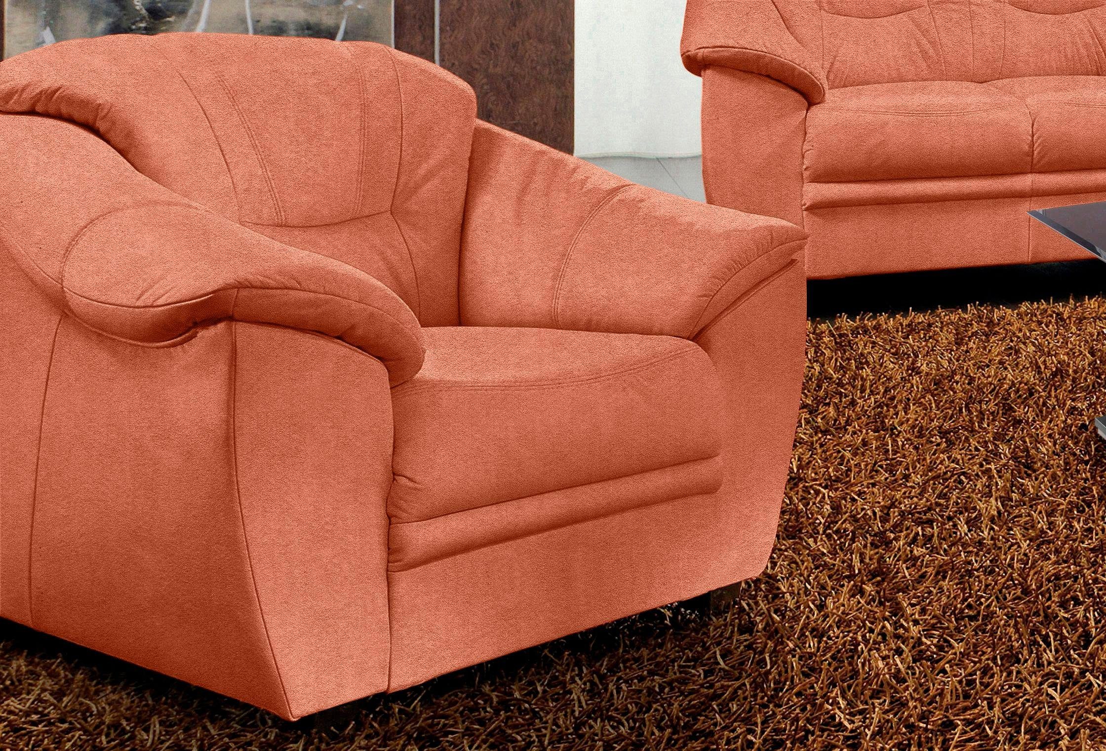 sitmore fauteuil savona inclusief binnenvering bruin