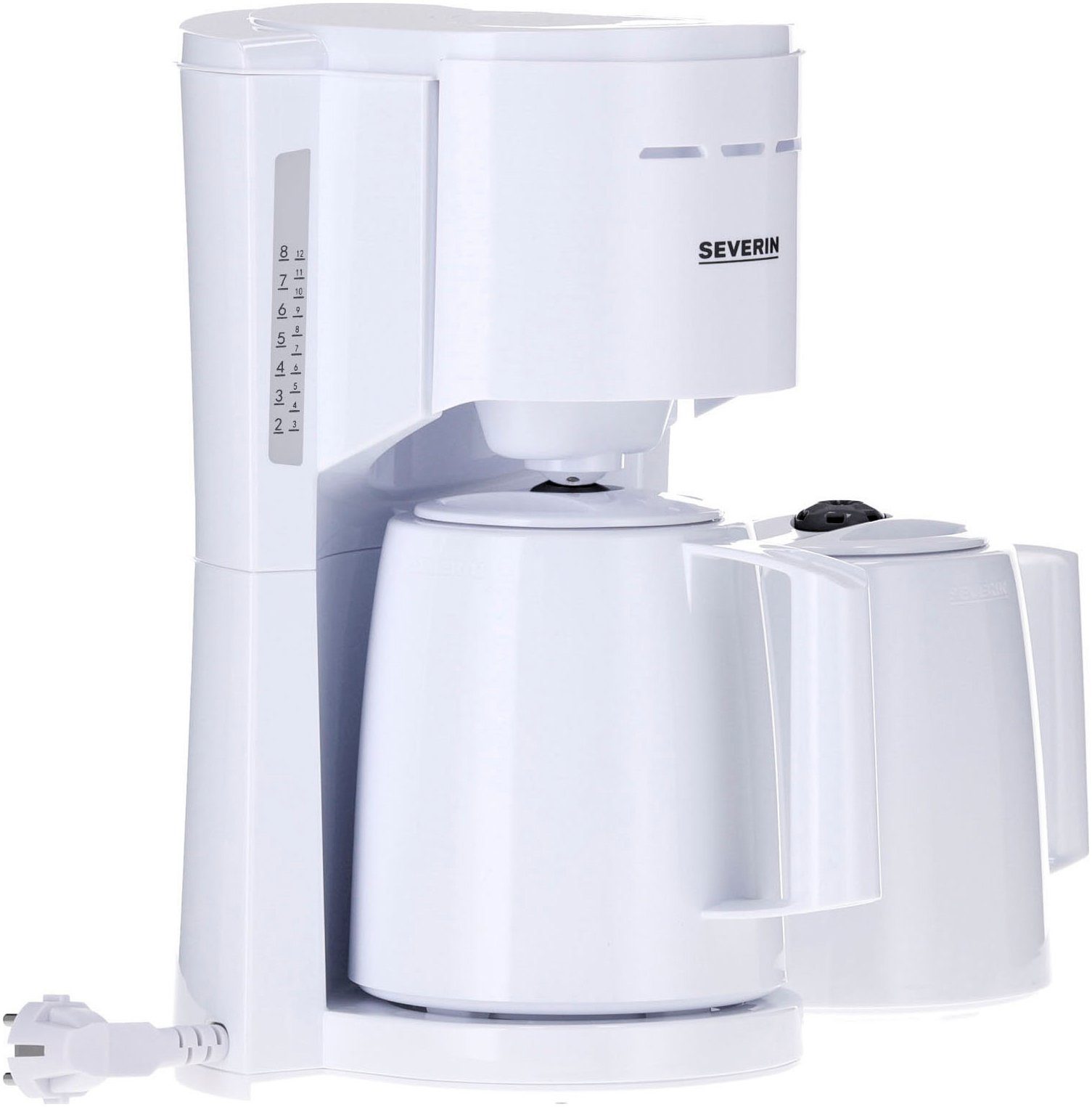 Severin Filterkoffieapparaat KA 9309 met 2 thermoskannen, 1 l, twee thermoskannen voor dubbele koffieplezier