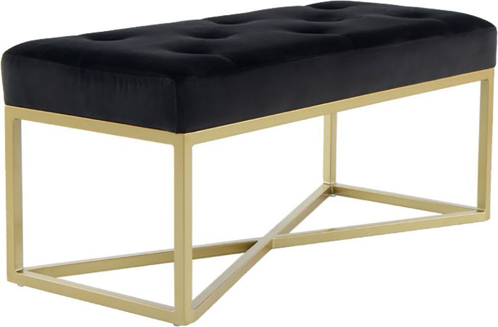 Kayoom Zitbank Diaz 125, Elegante uitstraling door goudkleurig frame, biedt meerdere zitplaatsen (1 stuk)