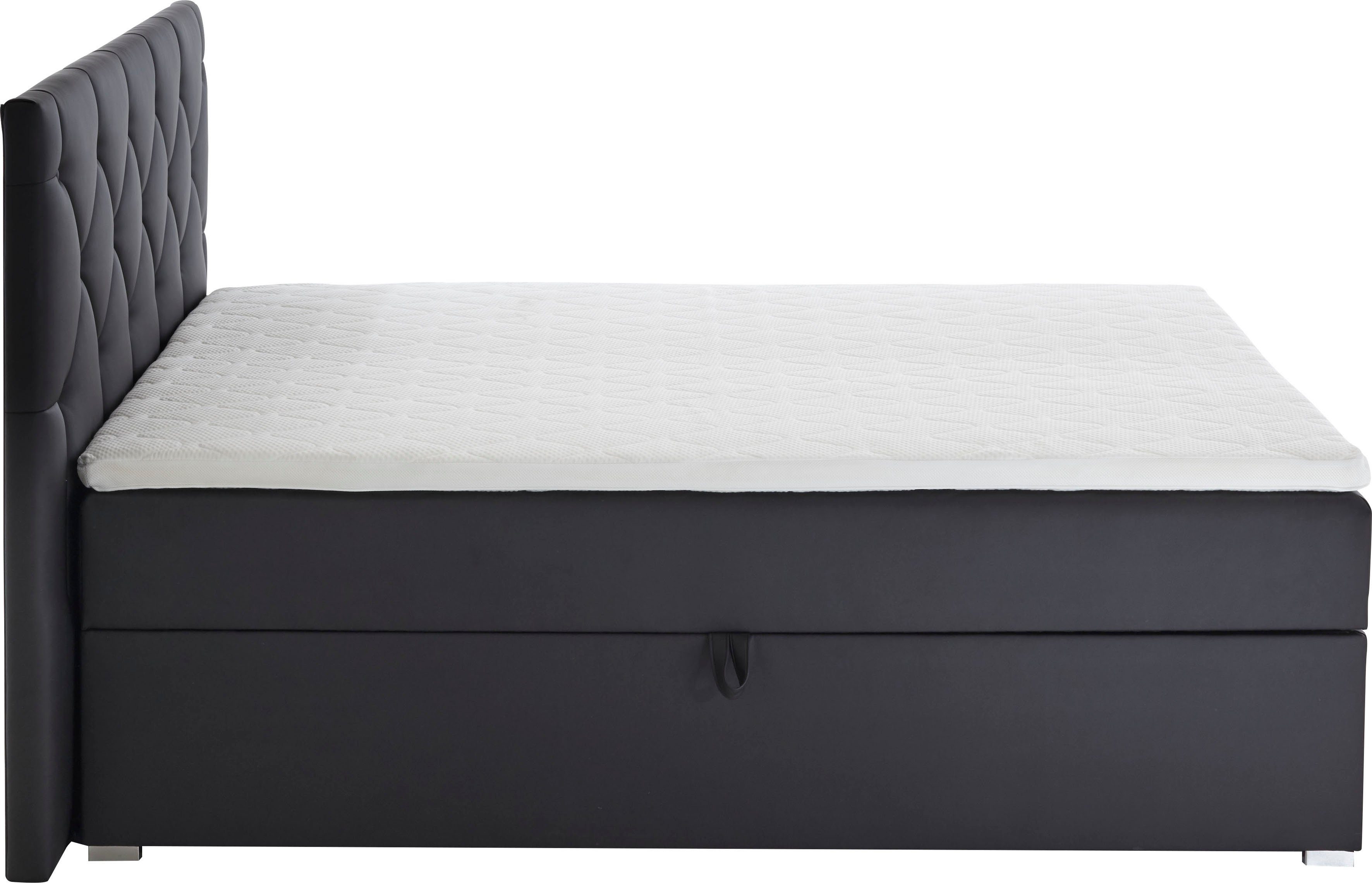 ATLANTIC home collection Boxspring Meike met xxl bedstee en topper