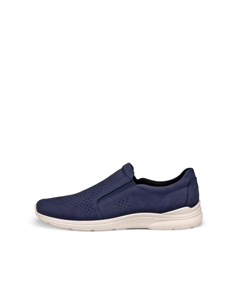 Ecco Instappers Irving , slip-on sneaker, lage schoen, vrijetijdsslippers met stretchinzetten