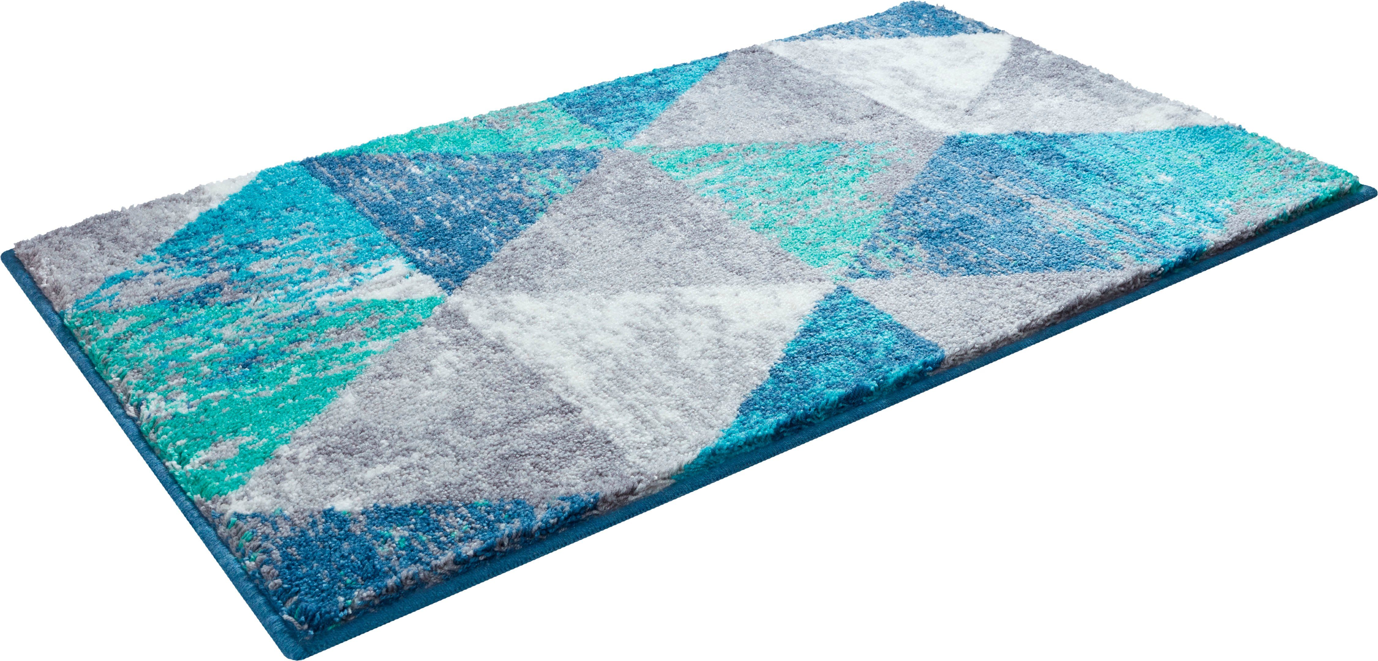 Grund Badmat Curati fluffy oppervlakte, gemaakt in europa, geometrisch patroon