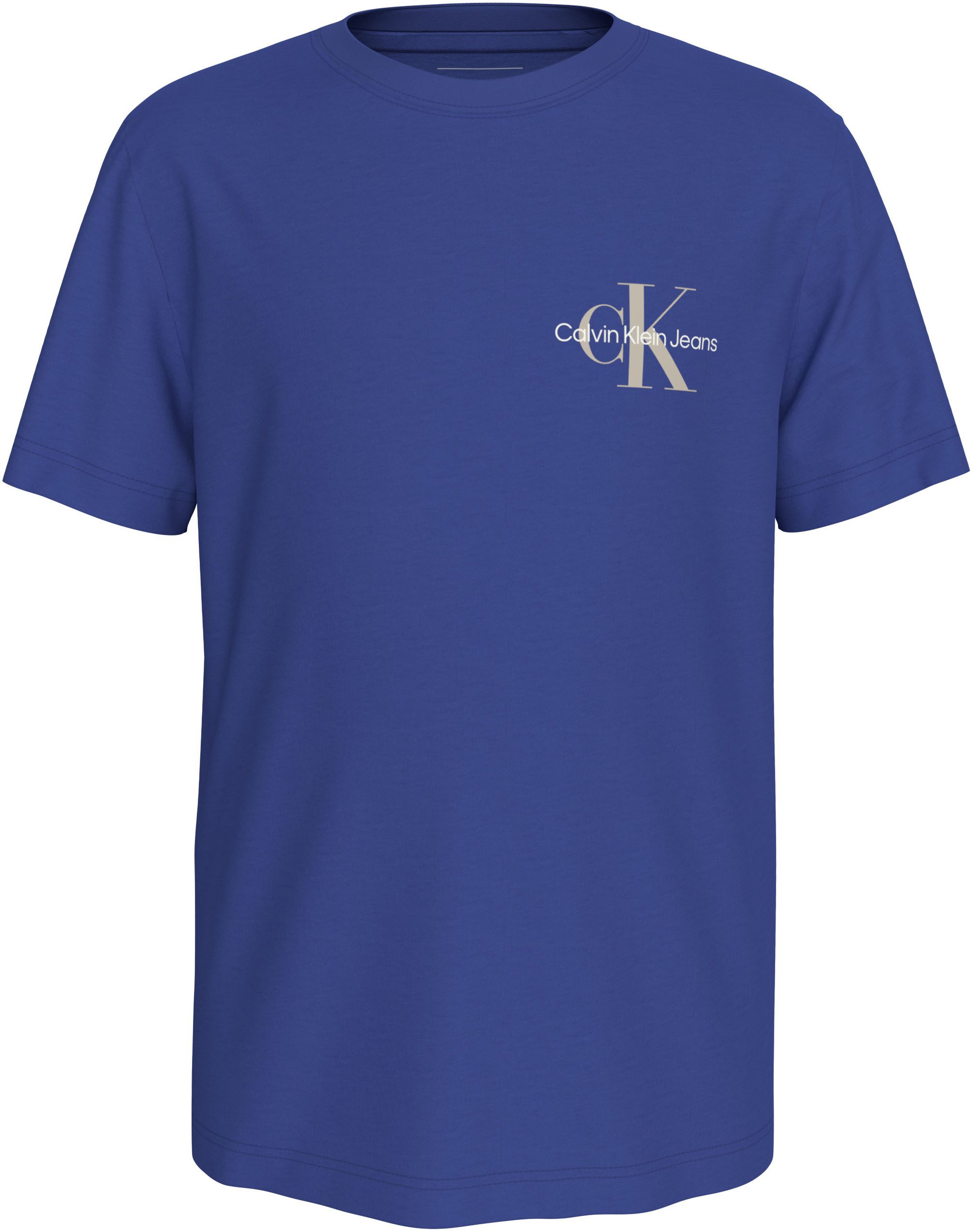 Calvin Klein T-shirt Chest Monologo Ss T-Shirt voor kinderen tot 16 jaar en met logoprint
