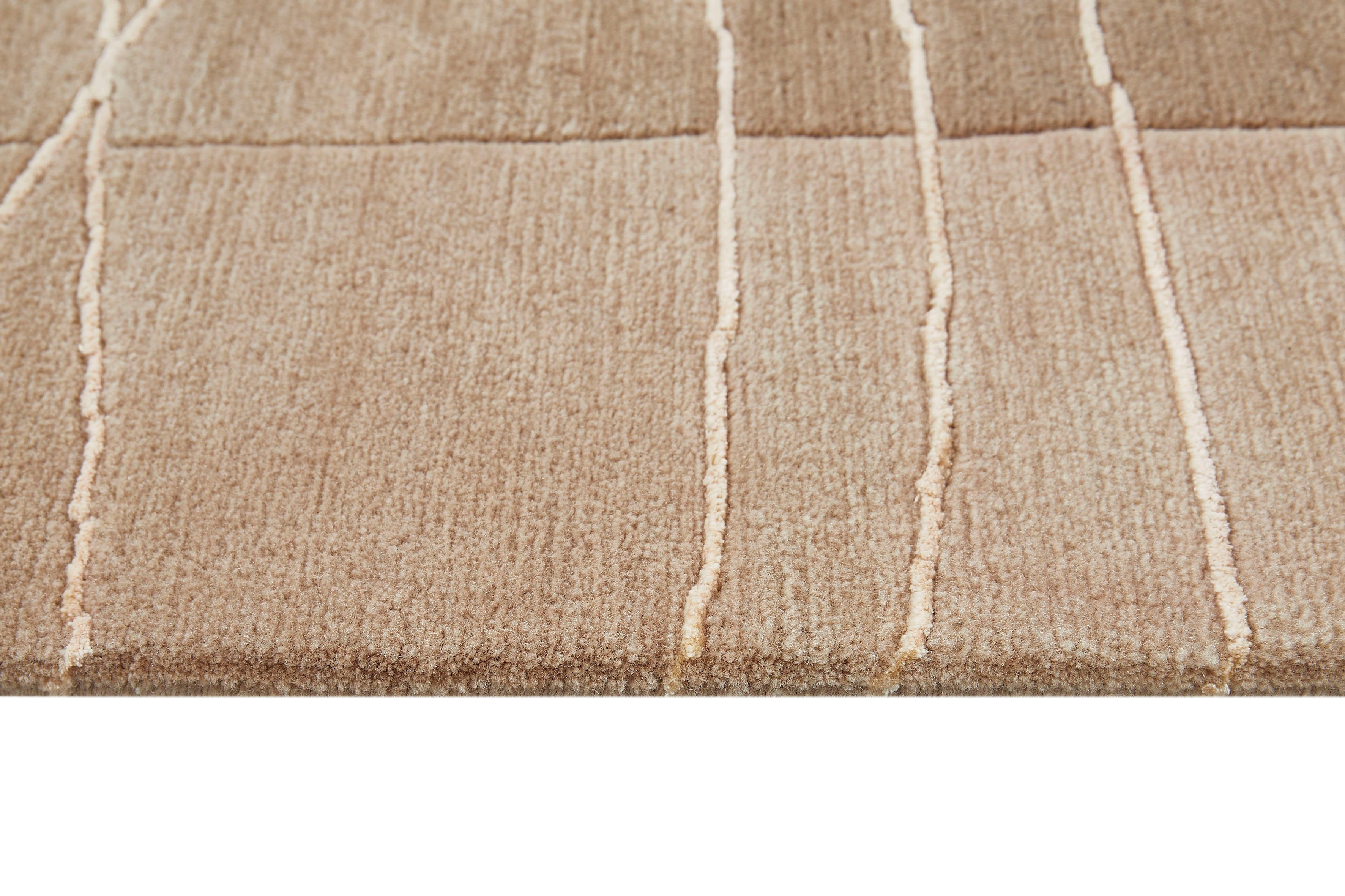 LUXOR living Wollen kleed LINEO Nepal tapijt, 100% wol, handgeknoopt, met bies