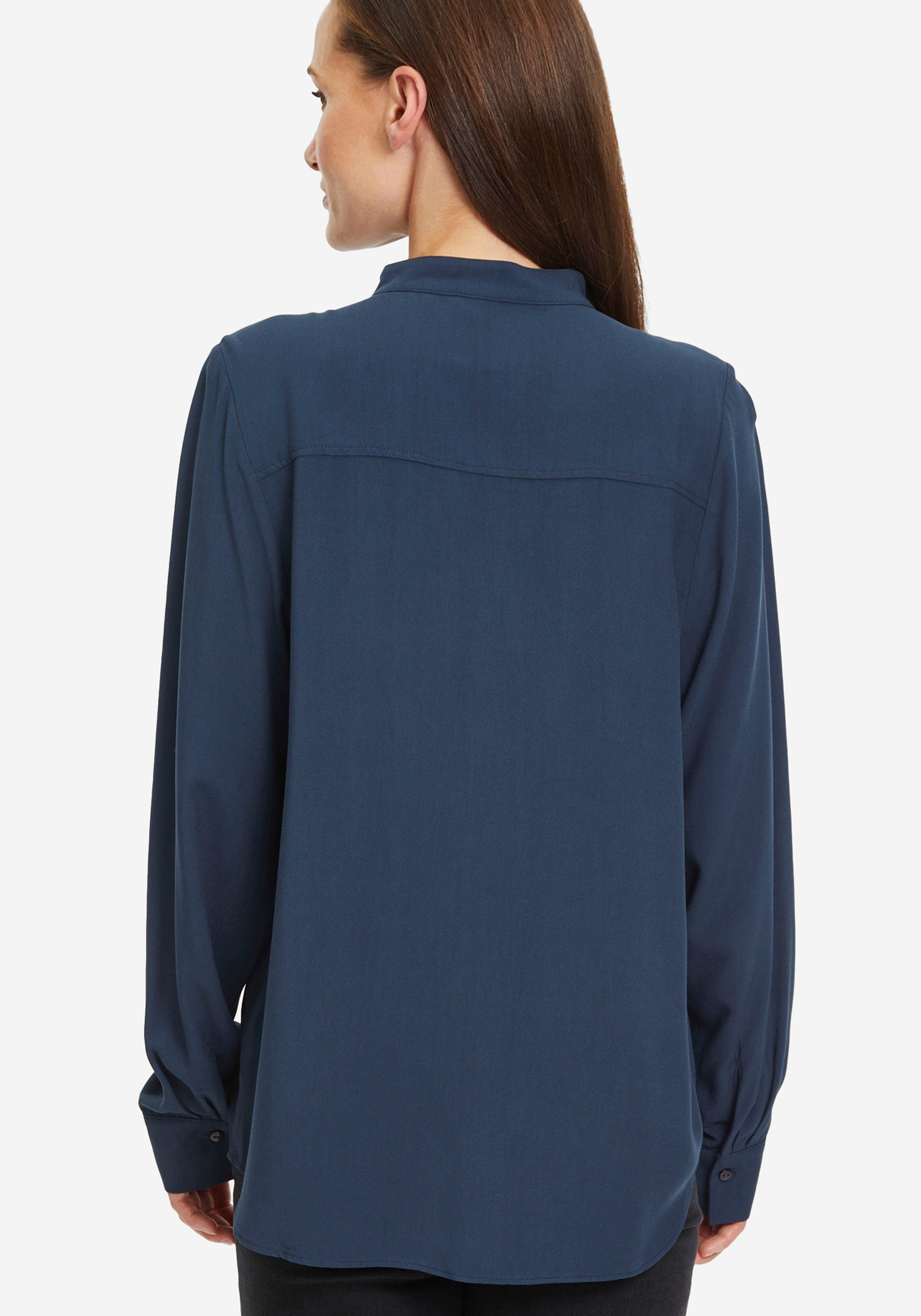 Tamaris Blouse met lange mouwen met lichte, staande kraag