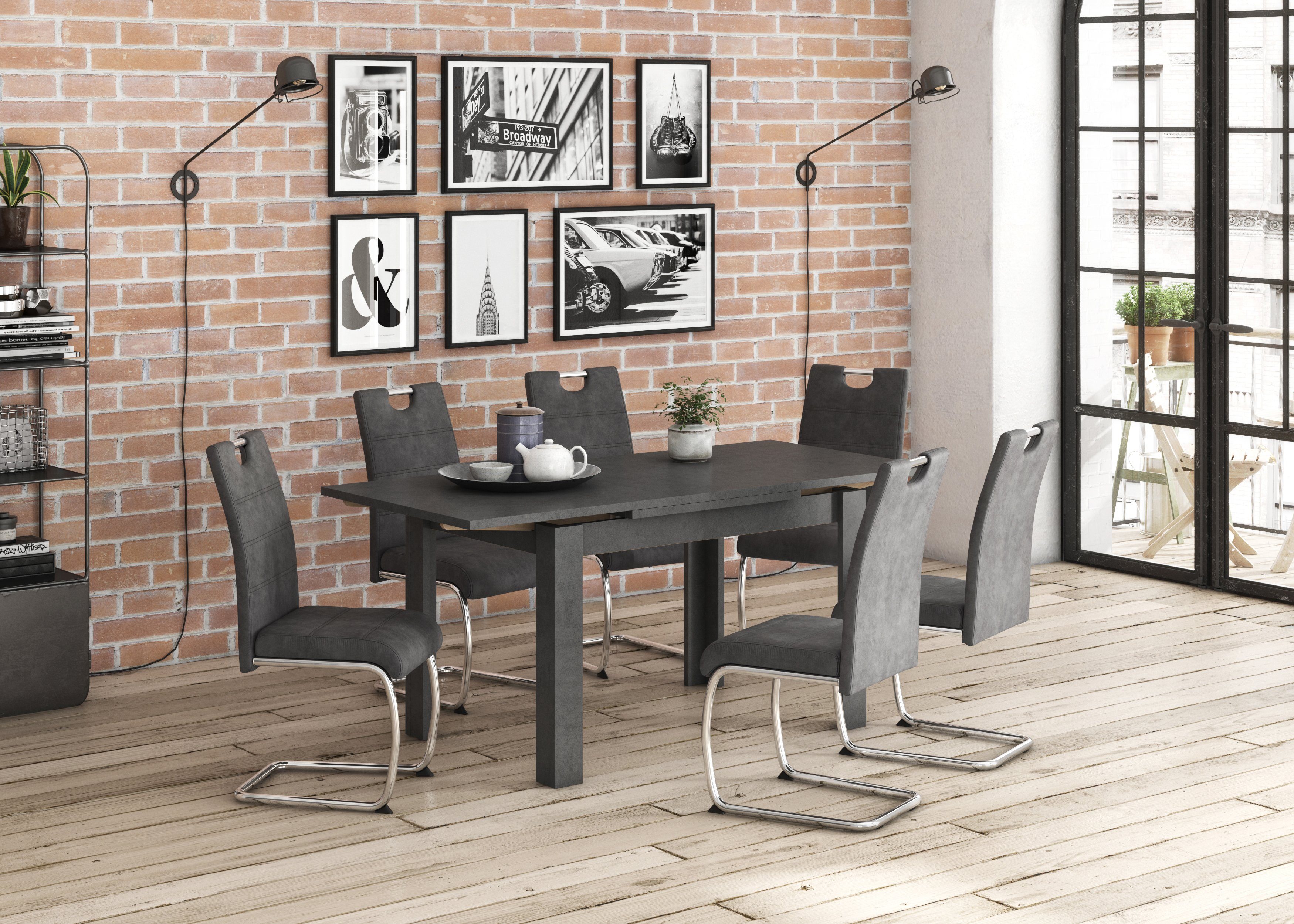 Mäusbacher Eettafel Monti BESTSELLER!, tafel, keukentafel, uittrekbare tafel uit te trekken tot 136 cm