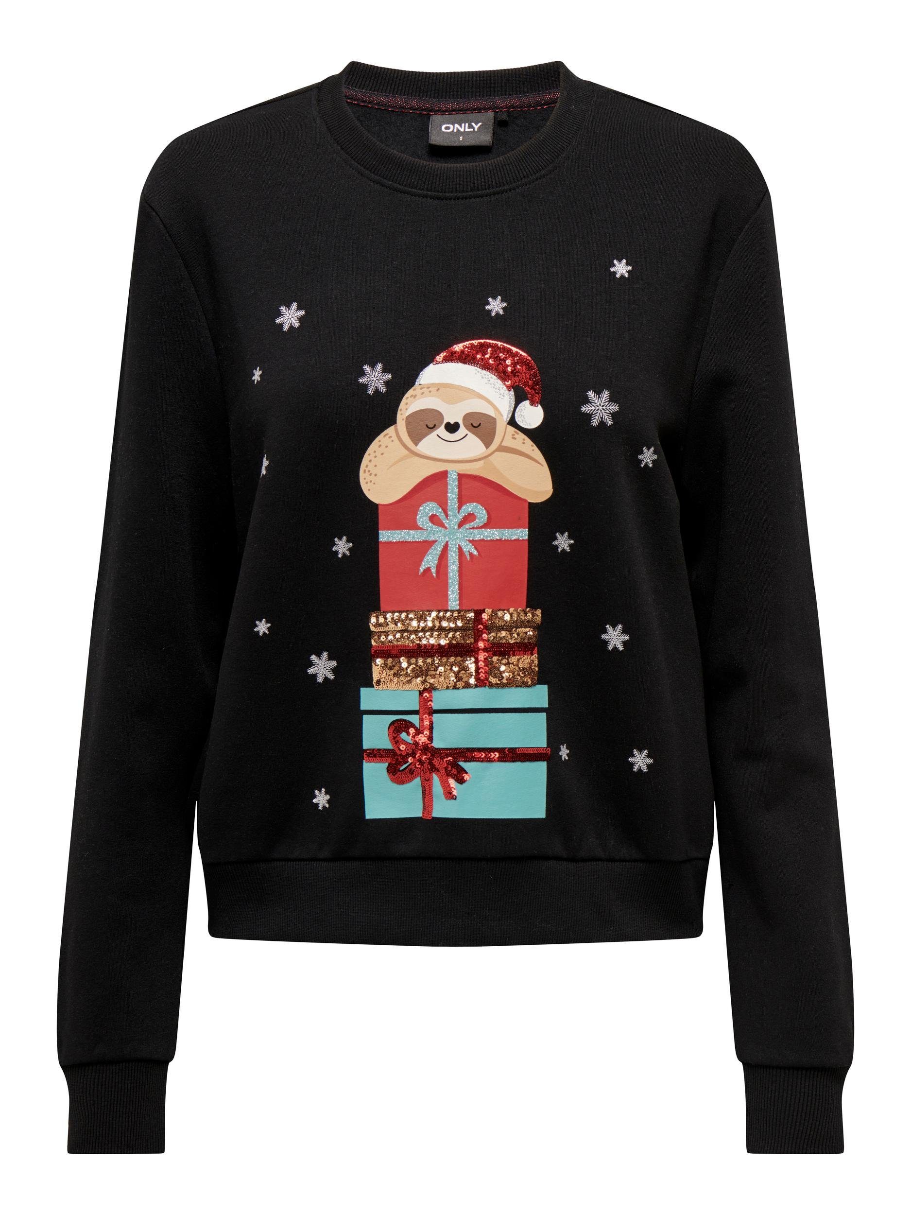 Only Sweater ONLYDA CHRISTMAS L-S O-NECK BOX SWT