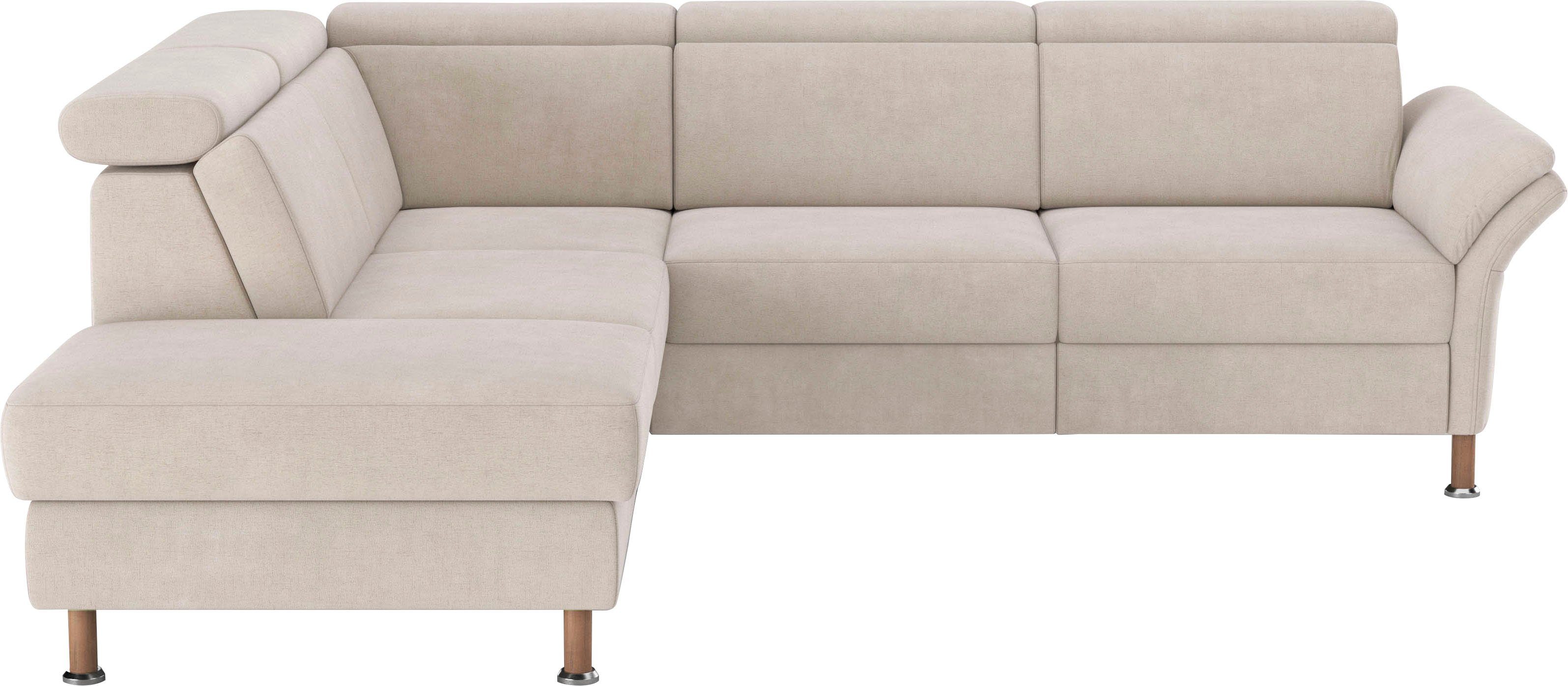Home affaire Hoekbank Calypso L-vorm met relaxfunctie motorisch in bank 2,5-zits beige, hoekbanken, Met armleuning-met verstelbare hoofdsteun-met
