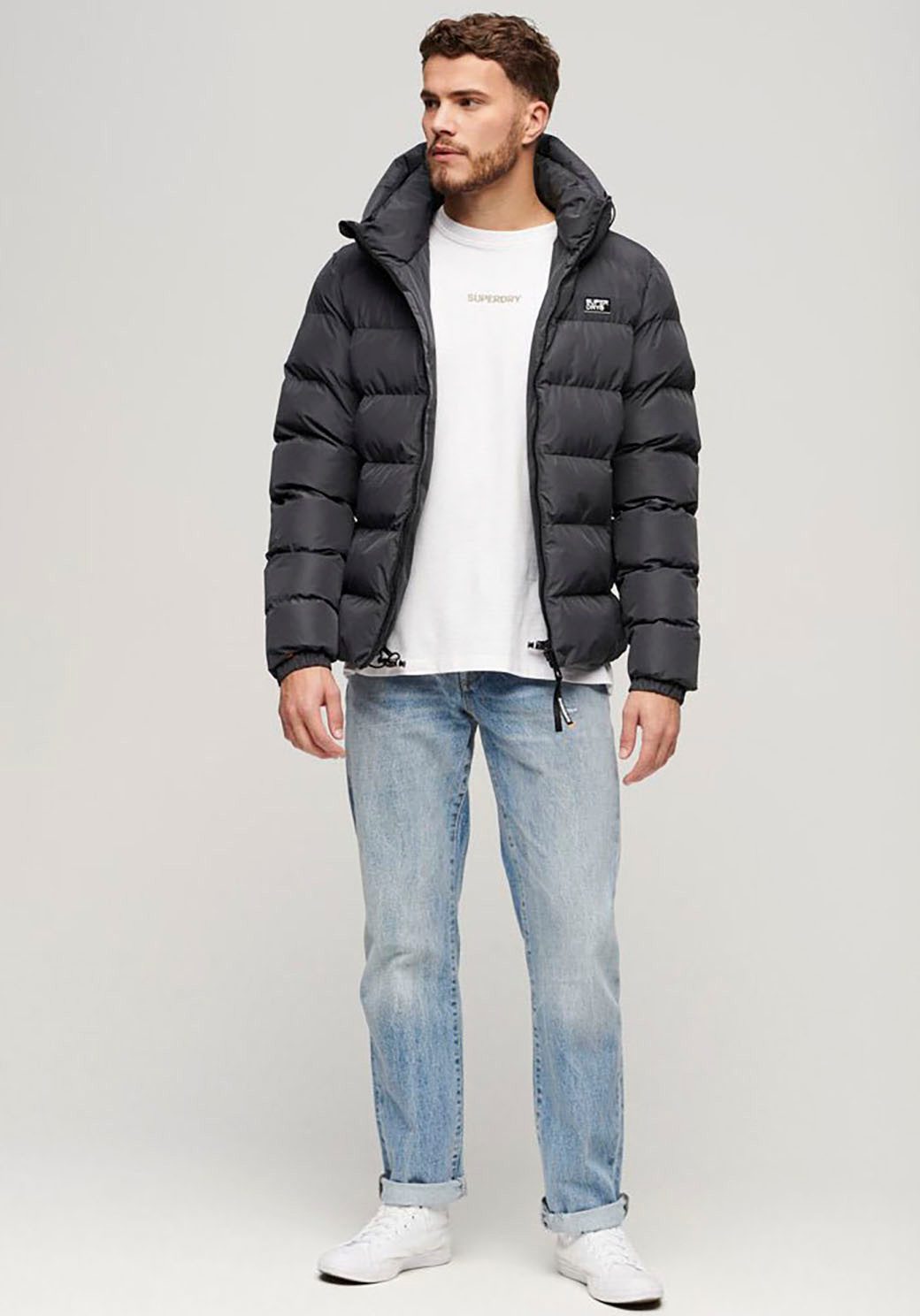 Superdry Gewatteerde jas HOODED SPORTS PUFFER JACKET