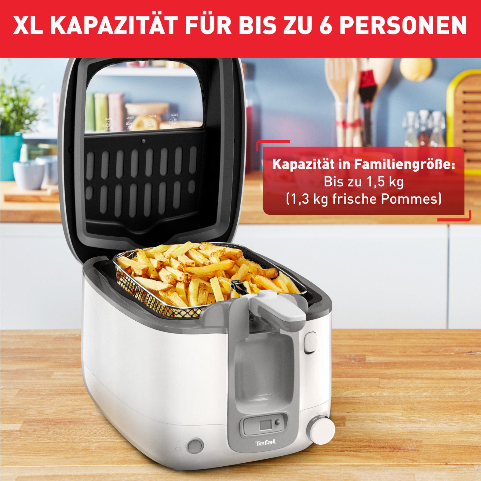 Tefal Friteuse FR3141 Super Uno grote capaciteit, timer